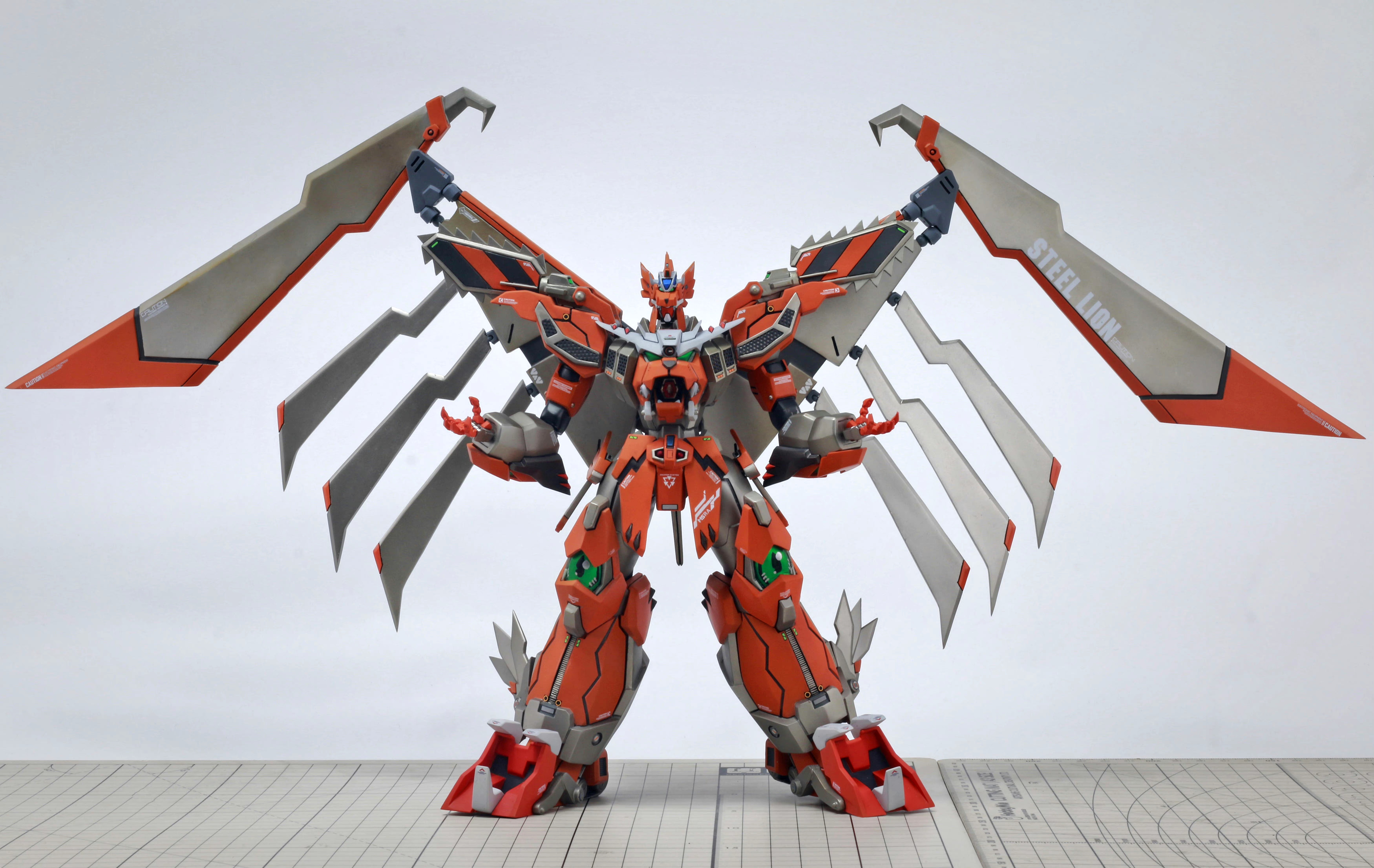 模型欣赏:超级机器人大战z 若丸屋钢狮子steel lion,机战最强修理机