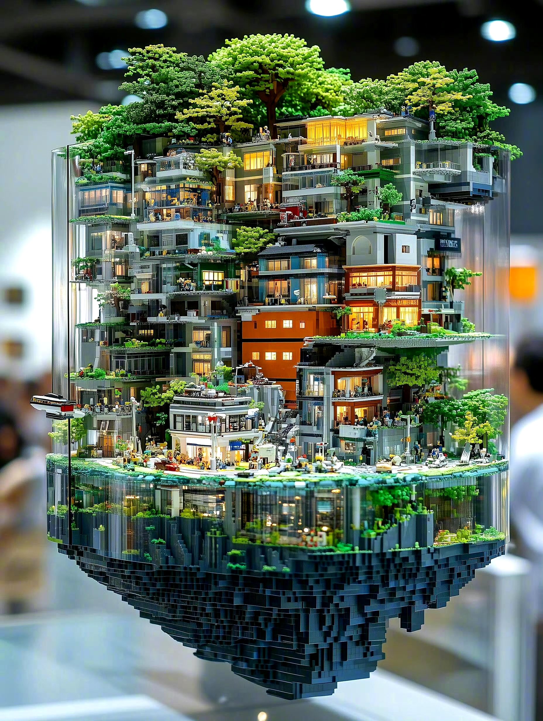 由ai生成,展现了细致的局部结构与建筑场景