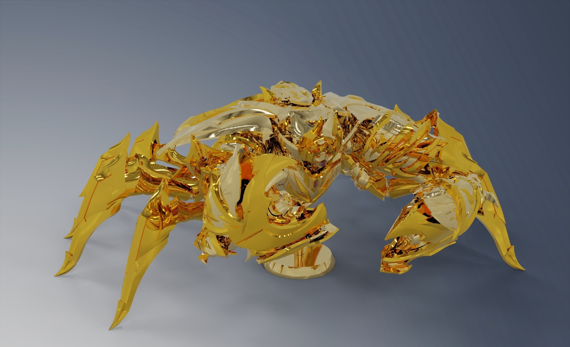 模型欣赏:toypoint众星起源第十弹 巨蟹座,巨蟹座的设计融入了蟹钳