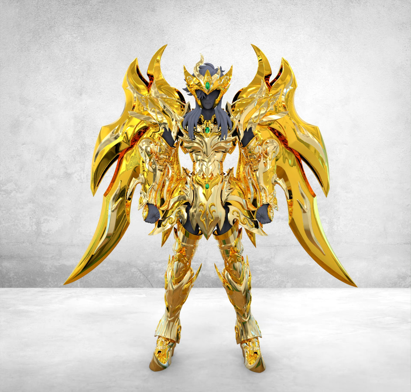 模型欣赏:toypoint 众星起源 天蝎座 黄金圣衣.