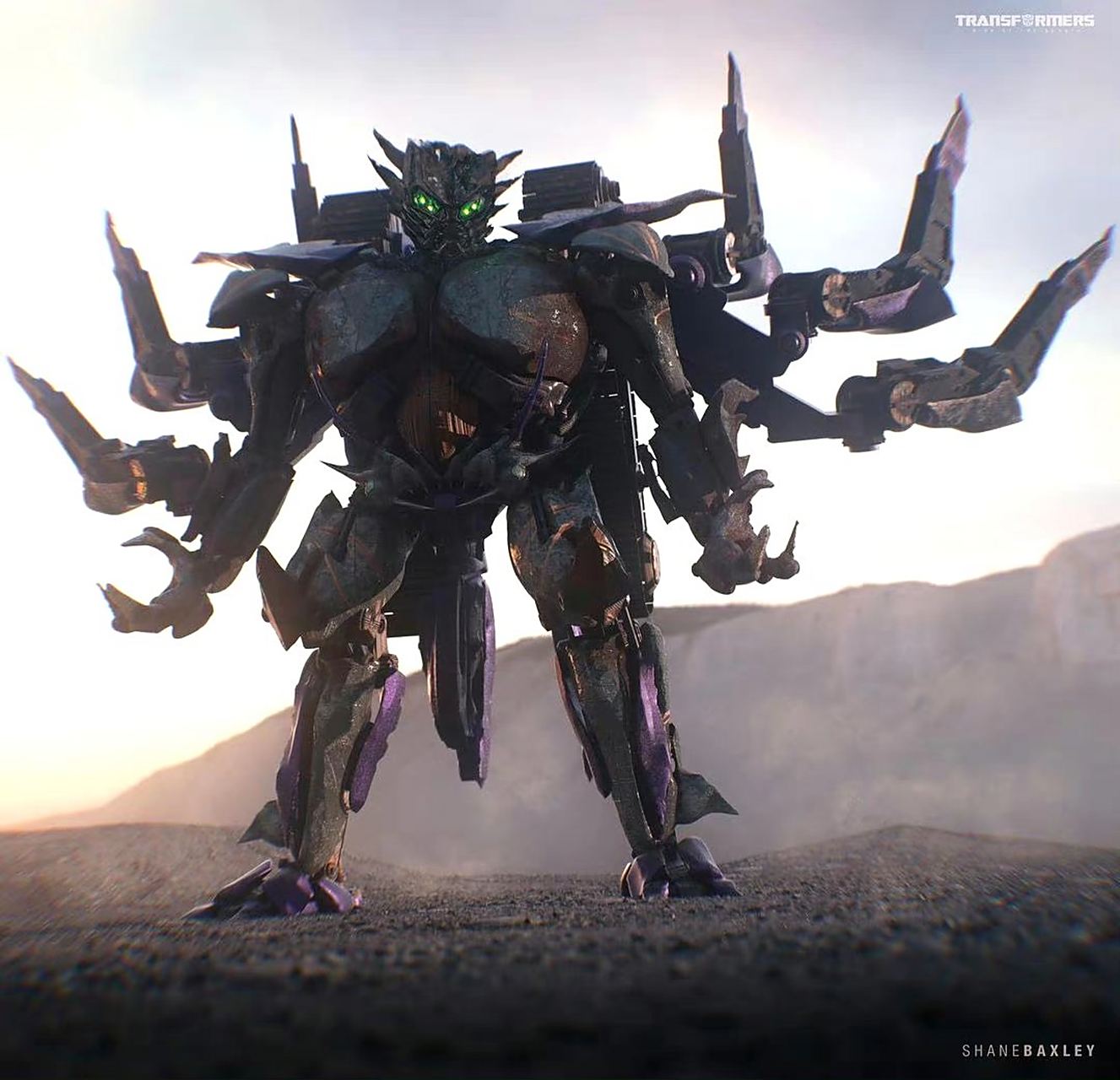 《变形金刚:超能勇士崛起》幕后制作和概念设计更新bw狂飙 / 狂暴 cg