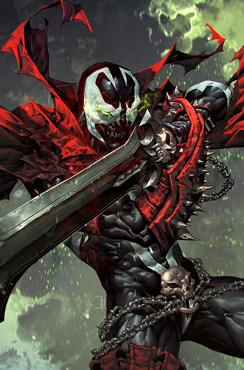 画师kael ngu创作的漫画《再生侠》封绘插画,色彩绚丽,风格独特.