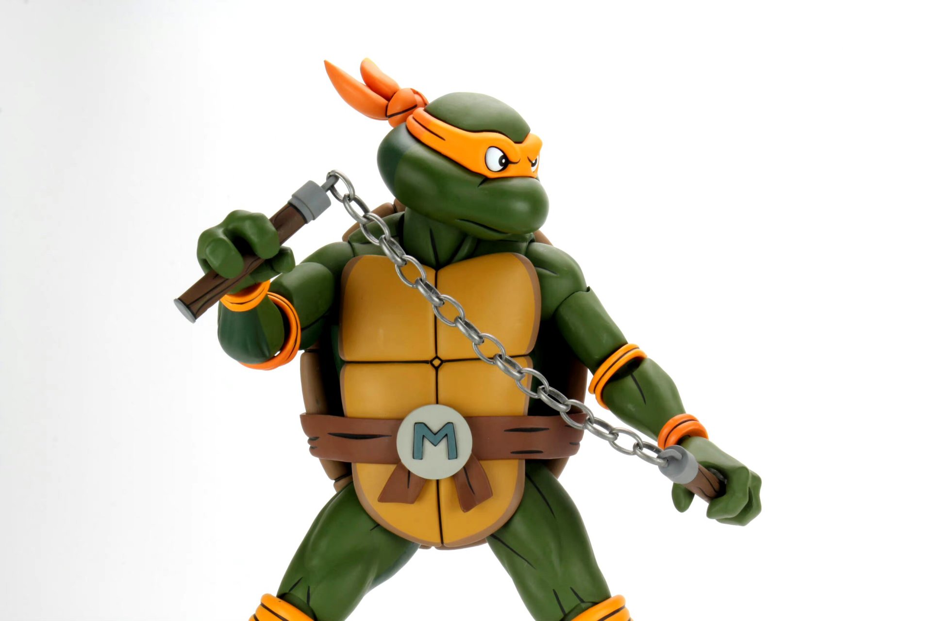 模型欣赏:neca  1987动画版 忍者神龟 1/4  米开朗基罗 .