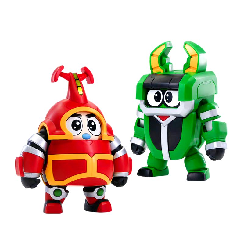 模型欣赏:橘猫工业02qosmos系列 铁甲小宝02卡布达和金龟次郎.