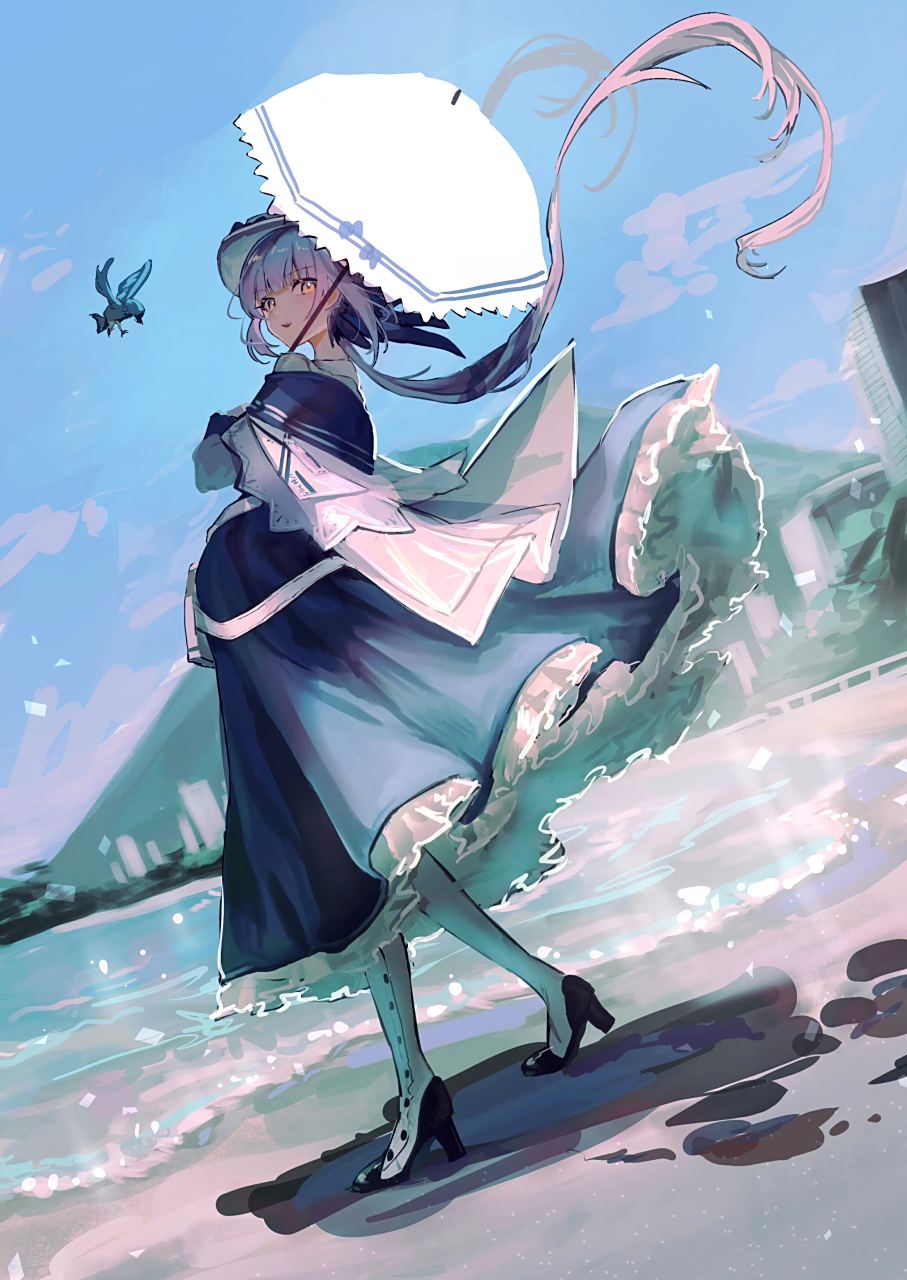 画师natsuba动漫角色插画欣赏,华丽的风格下是动感的人物.