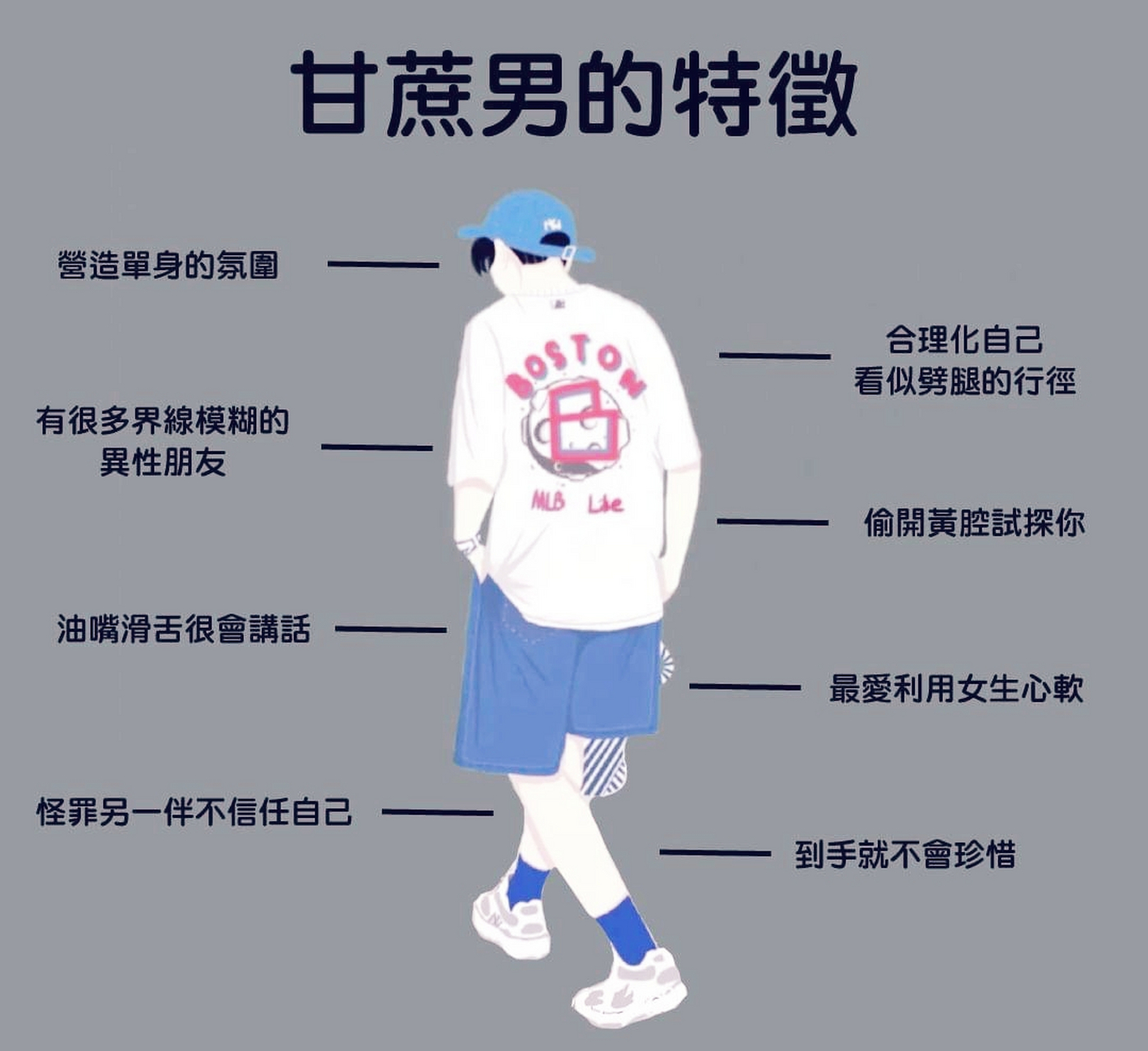 甘蔗男的特征,值得好好看看.