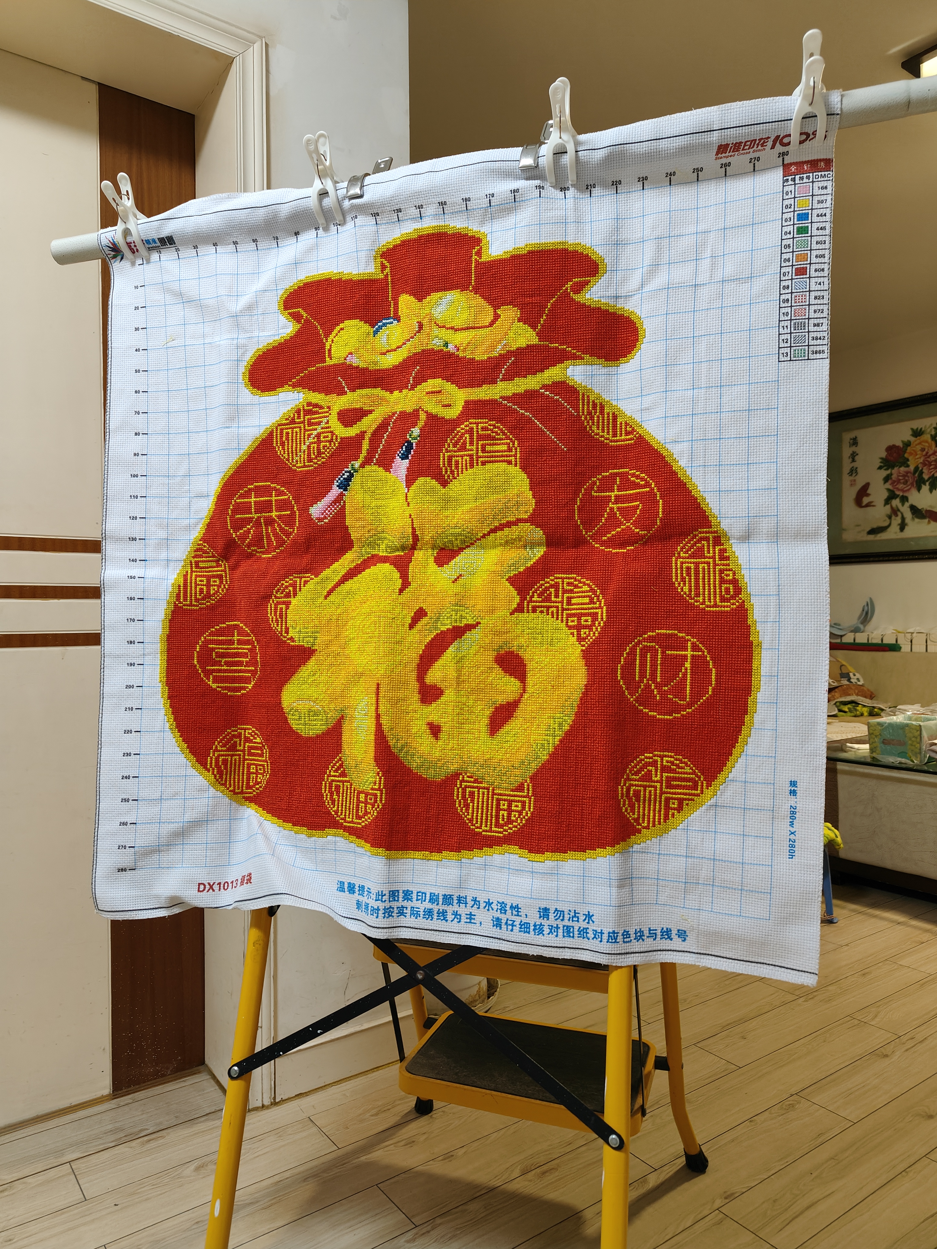 ​纯手工十字绣成品寻找有缘人啦[比心][比心][比心] ​未洗,未