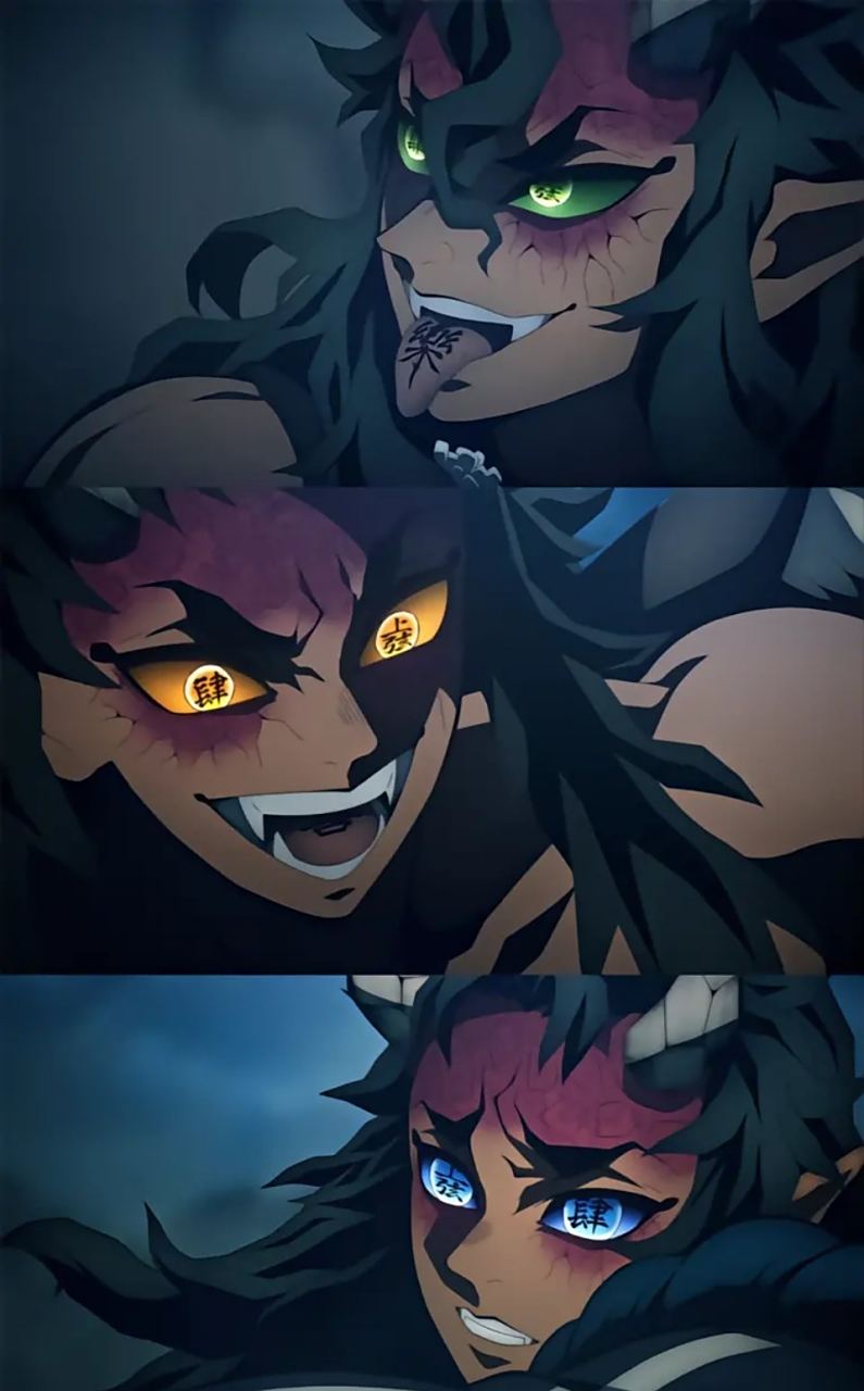 鬼灭之刃# 半天狗,合在一起什么都不是,分开个个都威猛