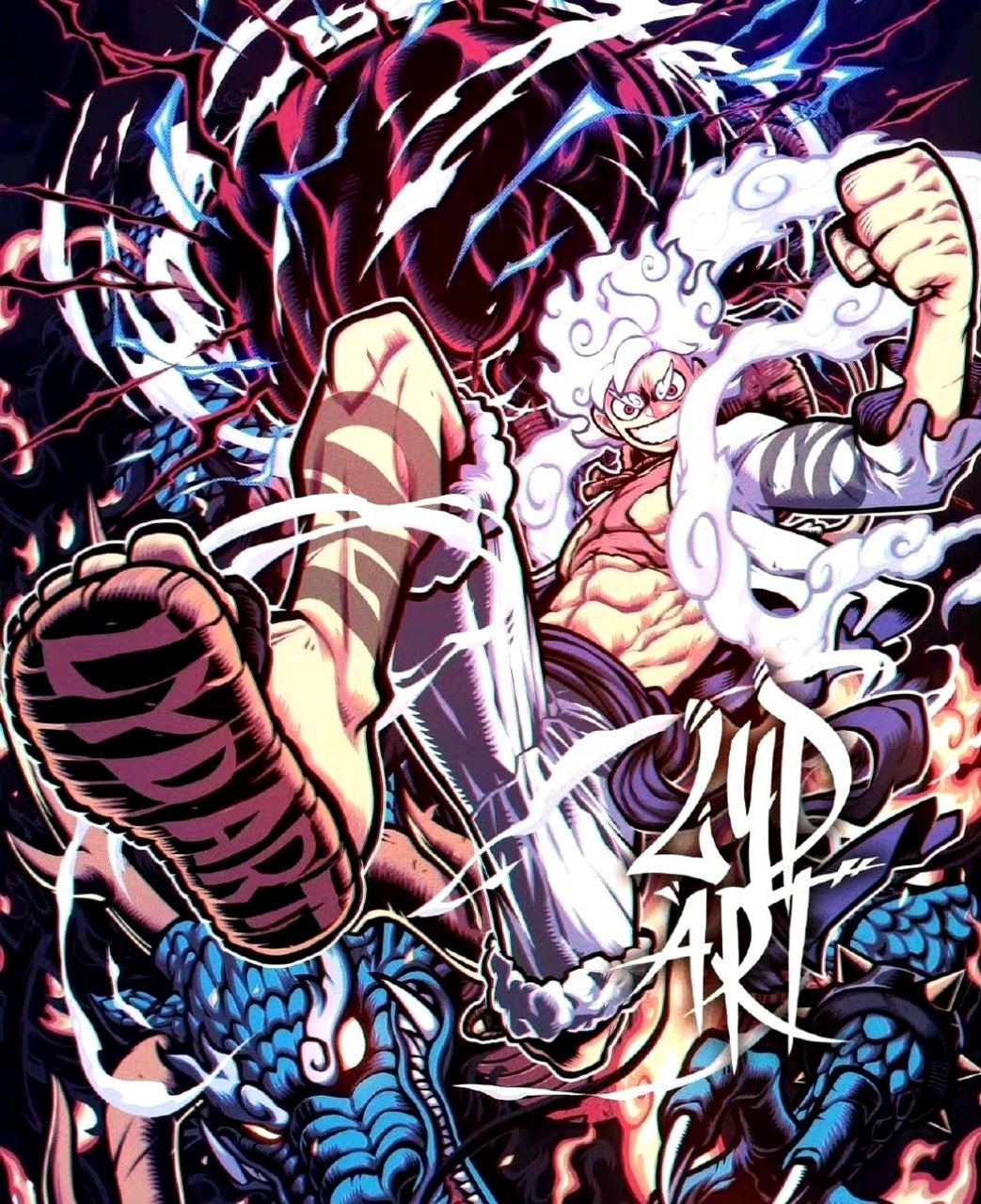 海贼王# 五档路飞大战凯多