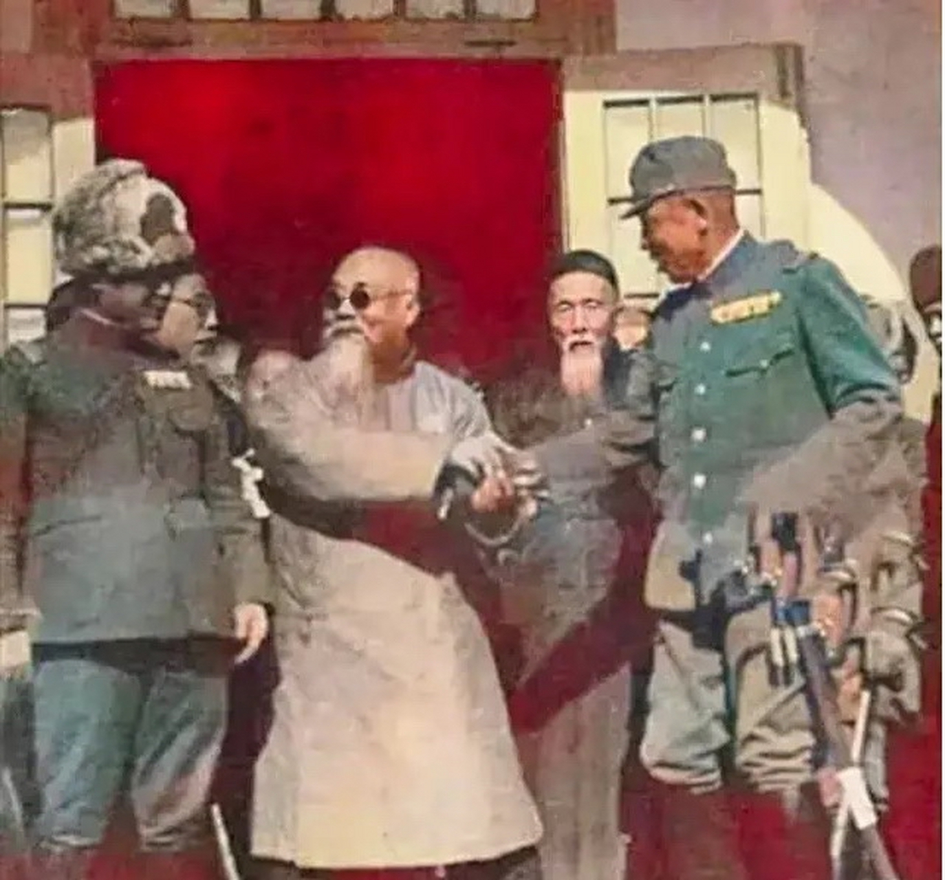 1937年,济南,日军矶谷廉介师团两万余人攻战了济南,日寇浩浩荡荡地