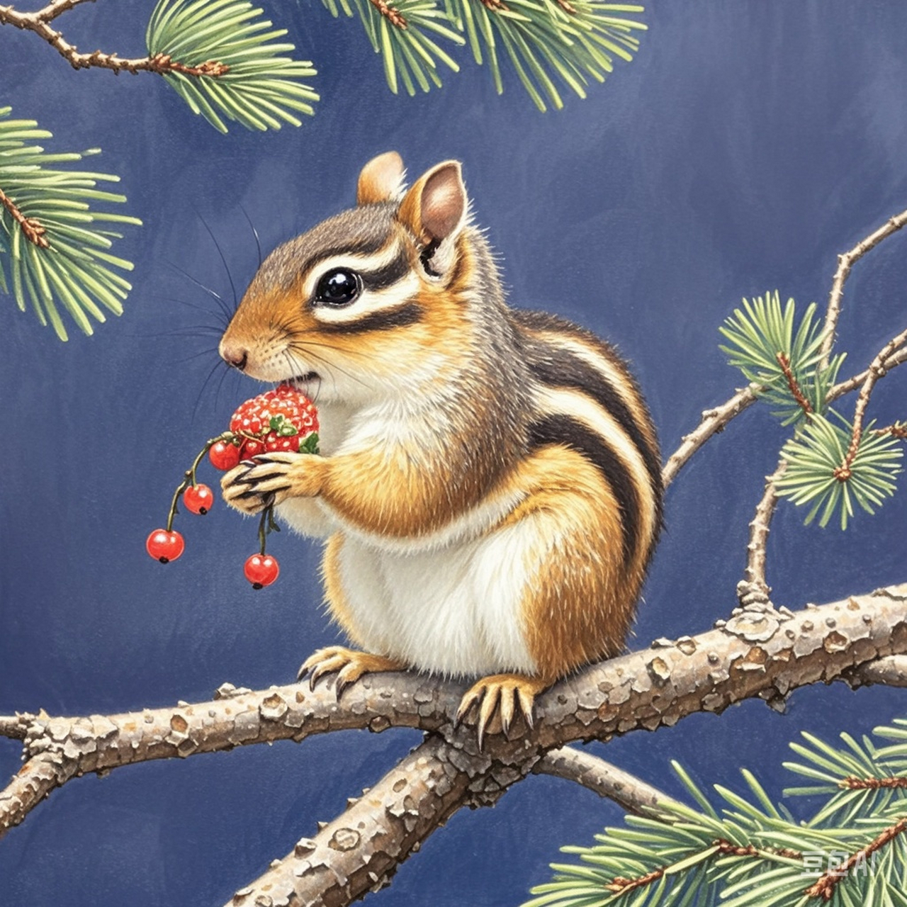 松鼠的果实盛宴,分享此刻的甜蜜时光.