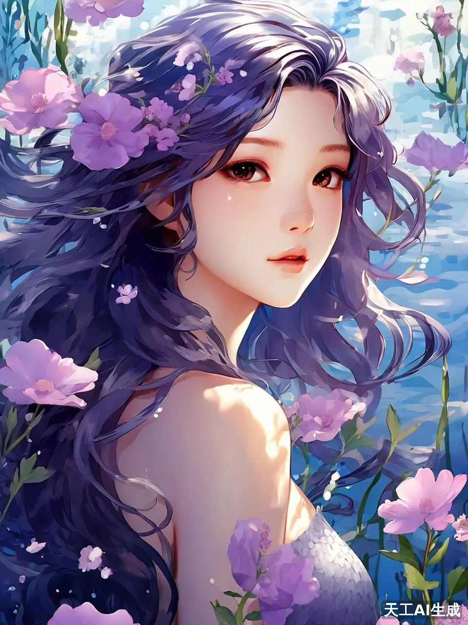 海的女儿壁纸梦幻图片