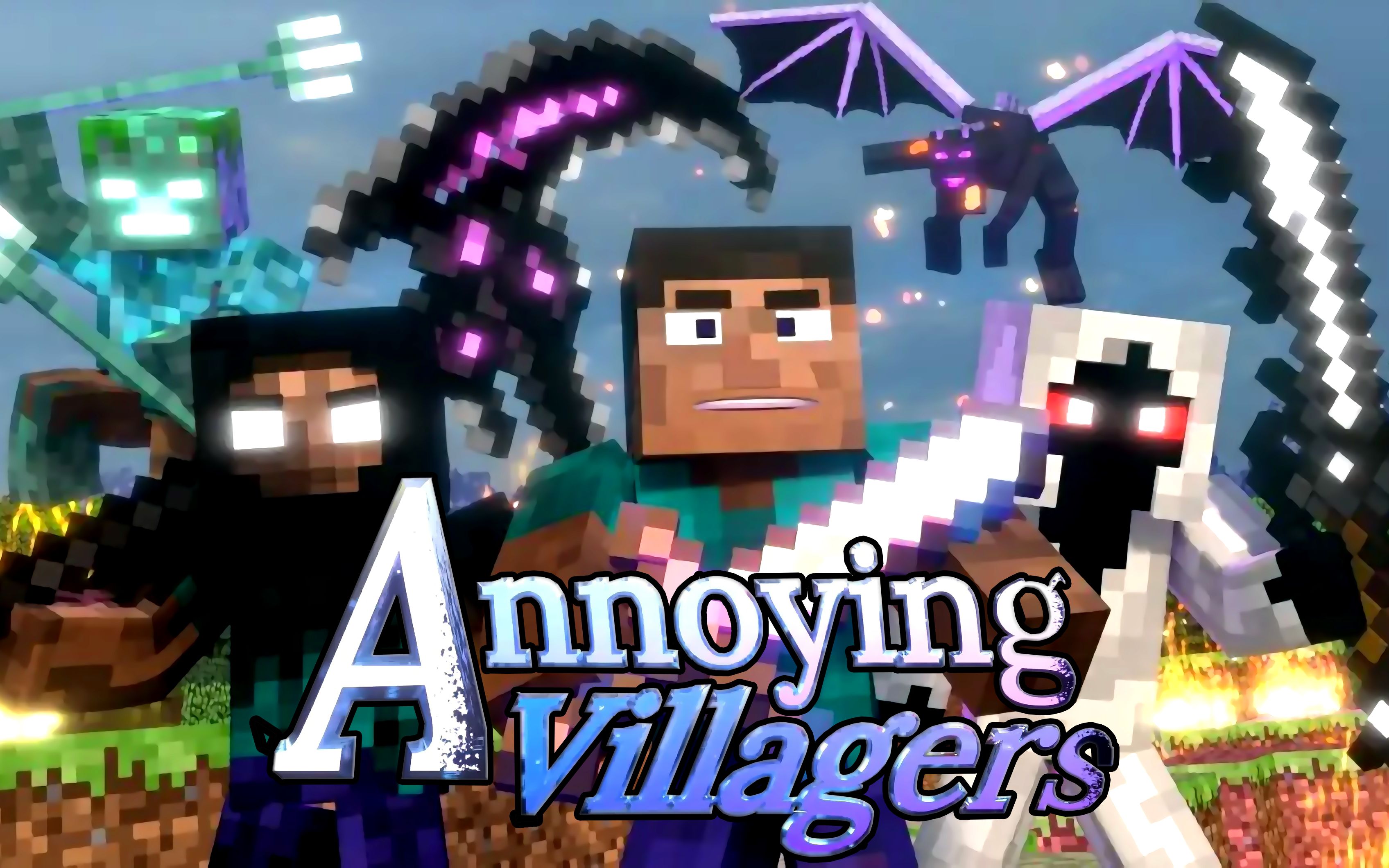 推荐一个十年前的我的世界动画《烦人的村民》 前几集会有点沙雕,但