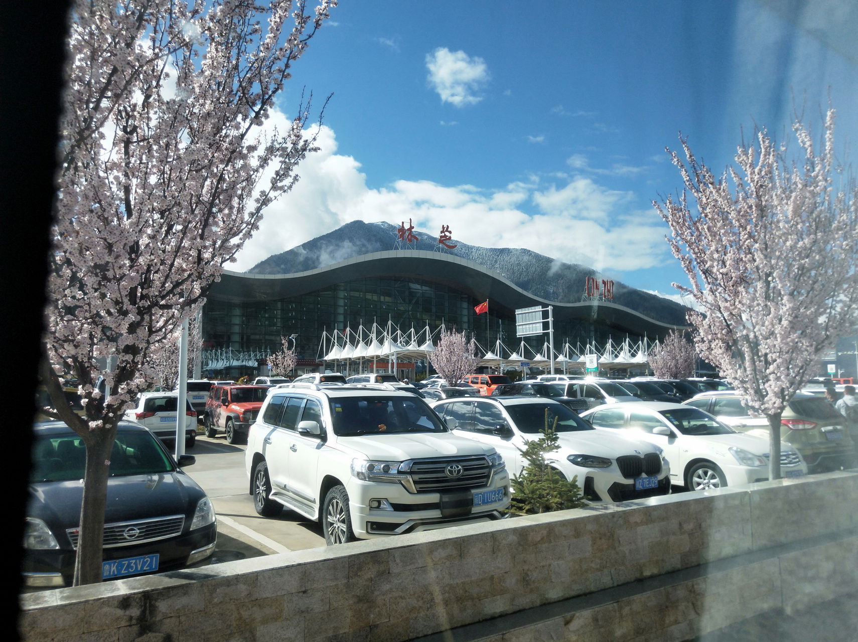 初下林芝机场,映入眼帘的是磅礴大气的晴蓝炫白,画面舒展和美得令人