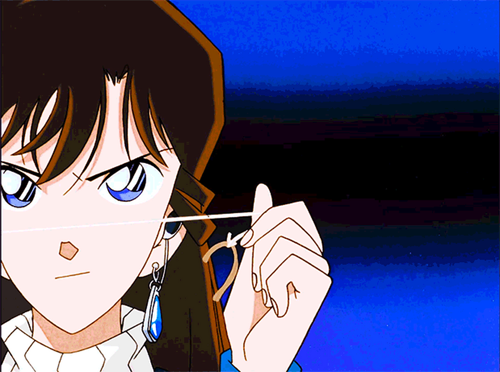 早期画风中的小兰～可萌可甜可飒,妥妥的元气满满女高#名侦探柯南