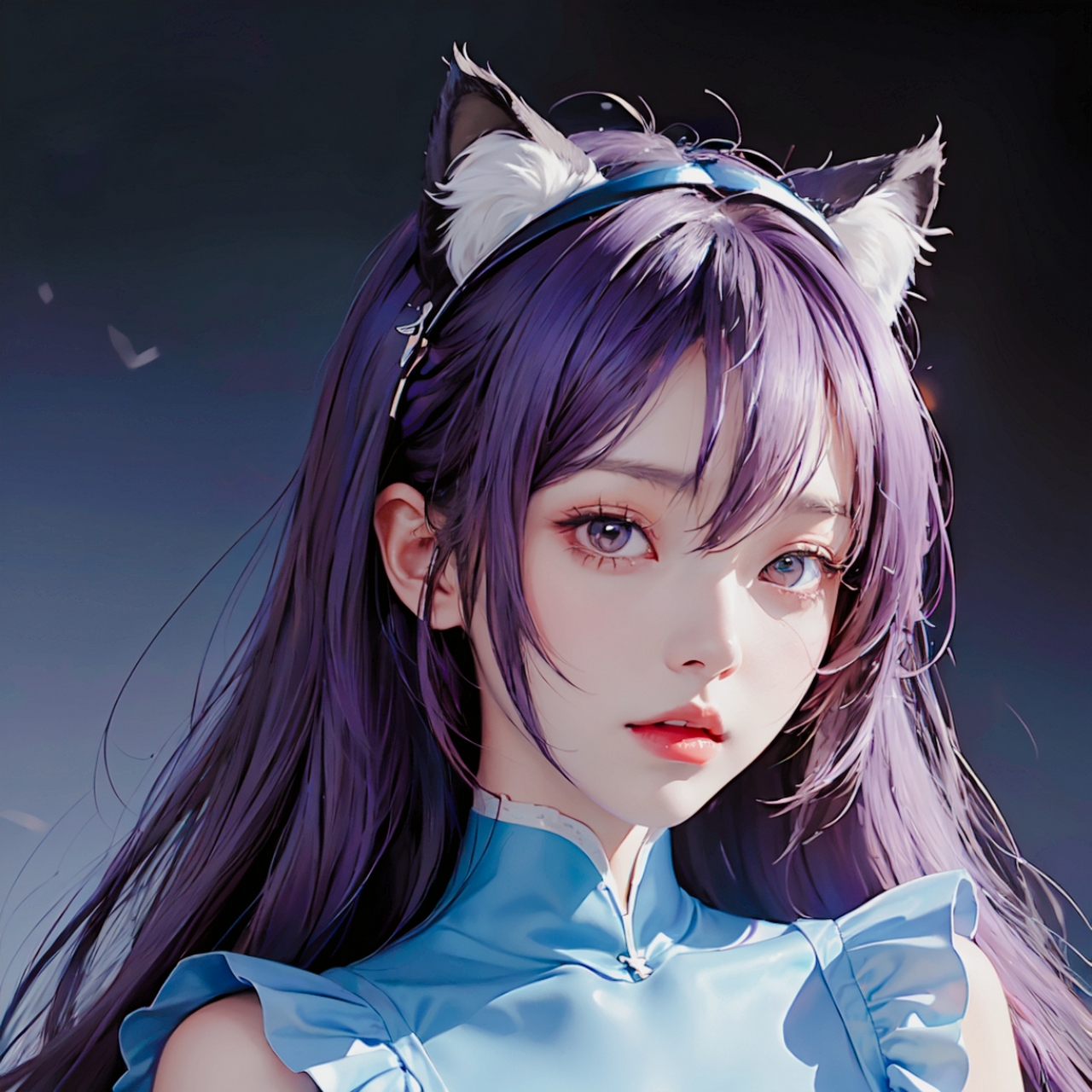 猫女头像动漫可爱(ai绘画) #动漫壁纸# #ai绘画#  有没有被萌到的感觉