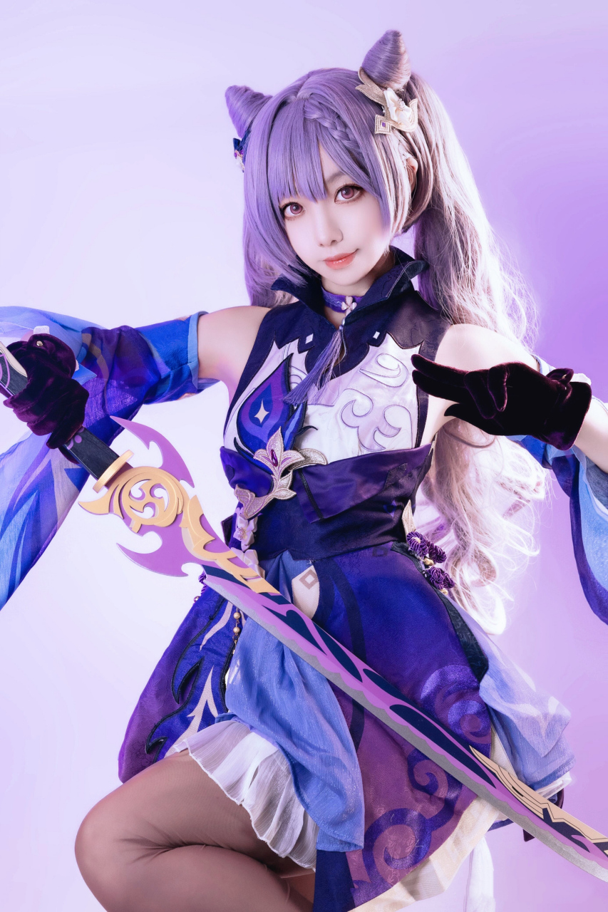 原神刻晴cos 出镜:兔团子ovo #原神# #二次元#  #百家帮扶计划