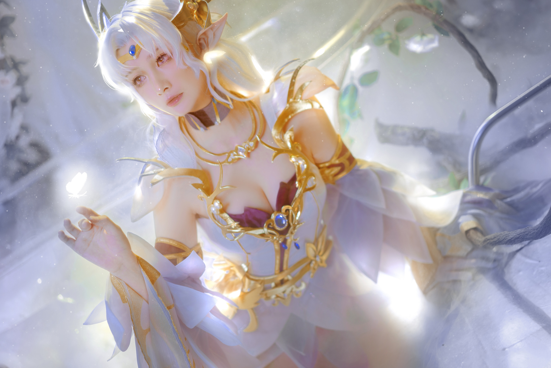 出镜:雪饼饼饼lux #王者荣耀# #王者荣耀貂蝉# #cosplay#  真的好梦幻