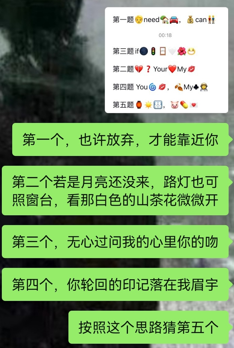 看图猜歌词了#看图猜成语