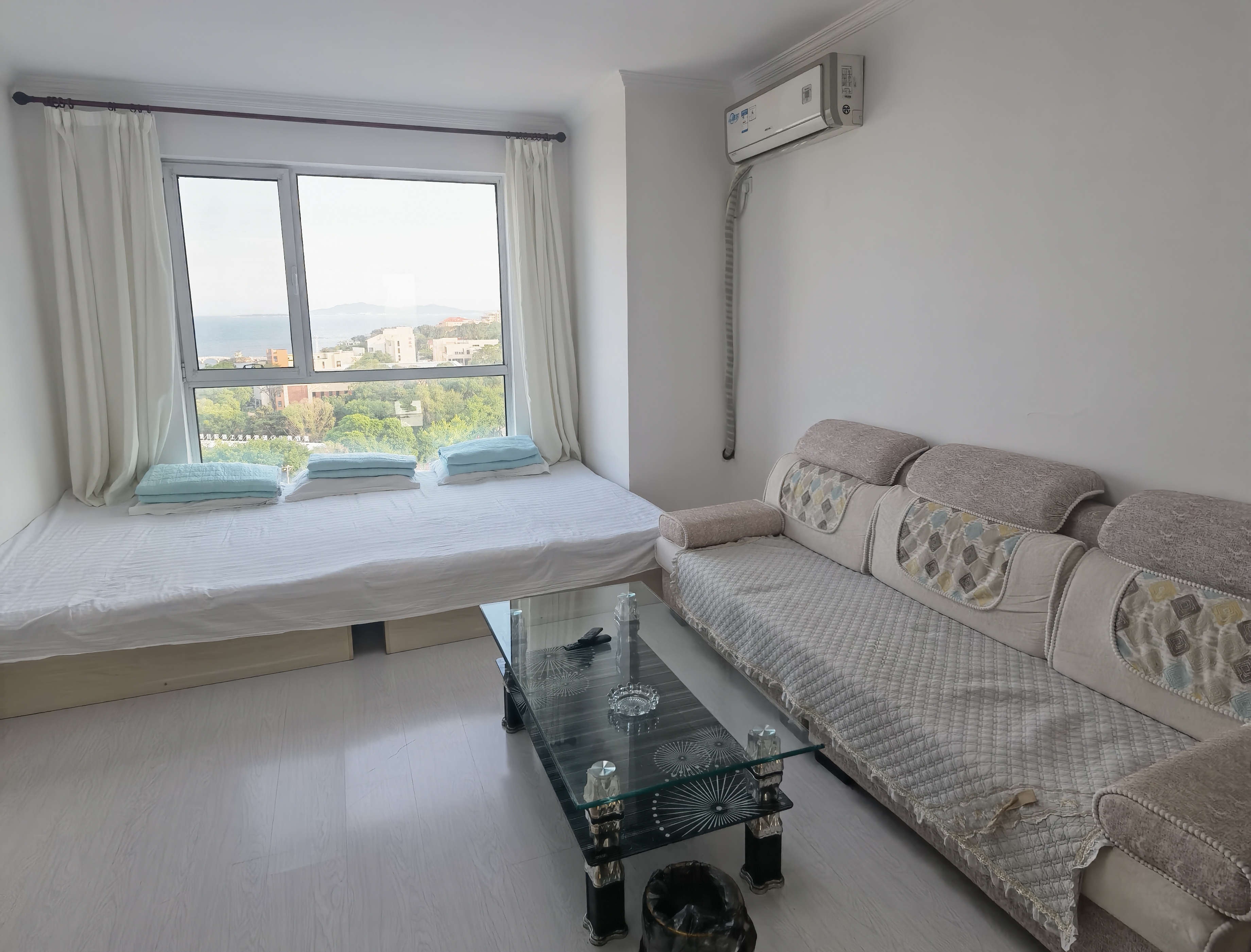 兴城海边海景民宿两室一厅,可观海能自己做饭