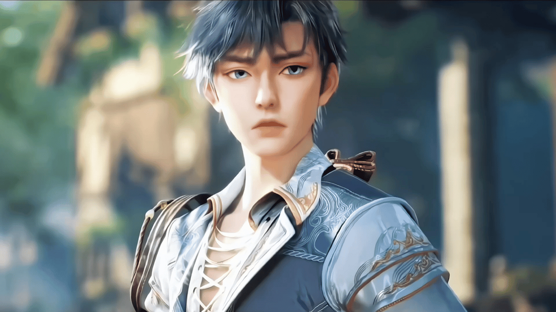 绝世唐门开播了,霍雨浩开灵眸的时候特别帅气,另外小舞和唐三在神界中