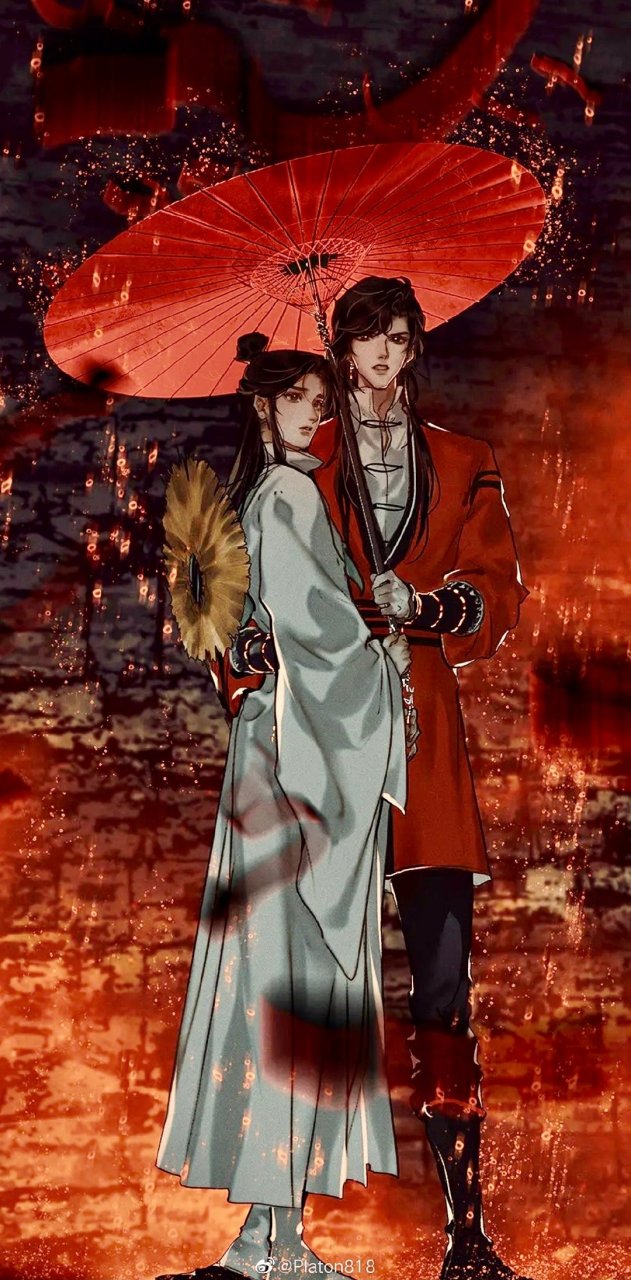 这张高清打伞图,隔着屏幕都觉得花城很帅.#天官赐福