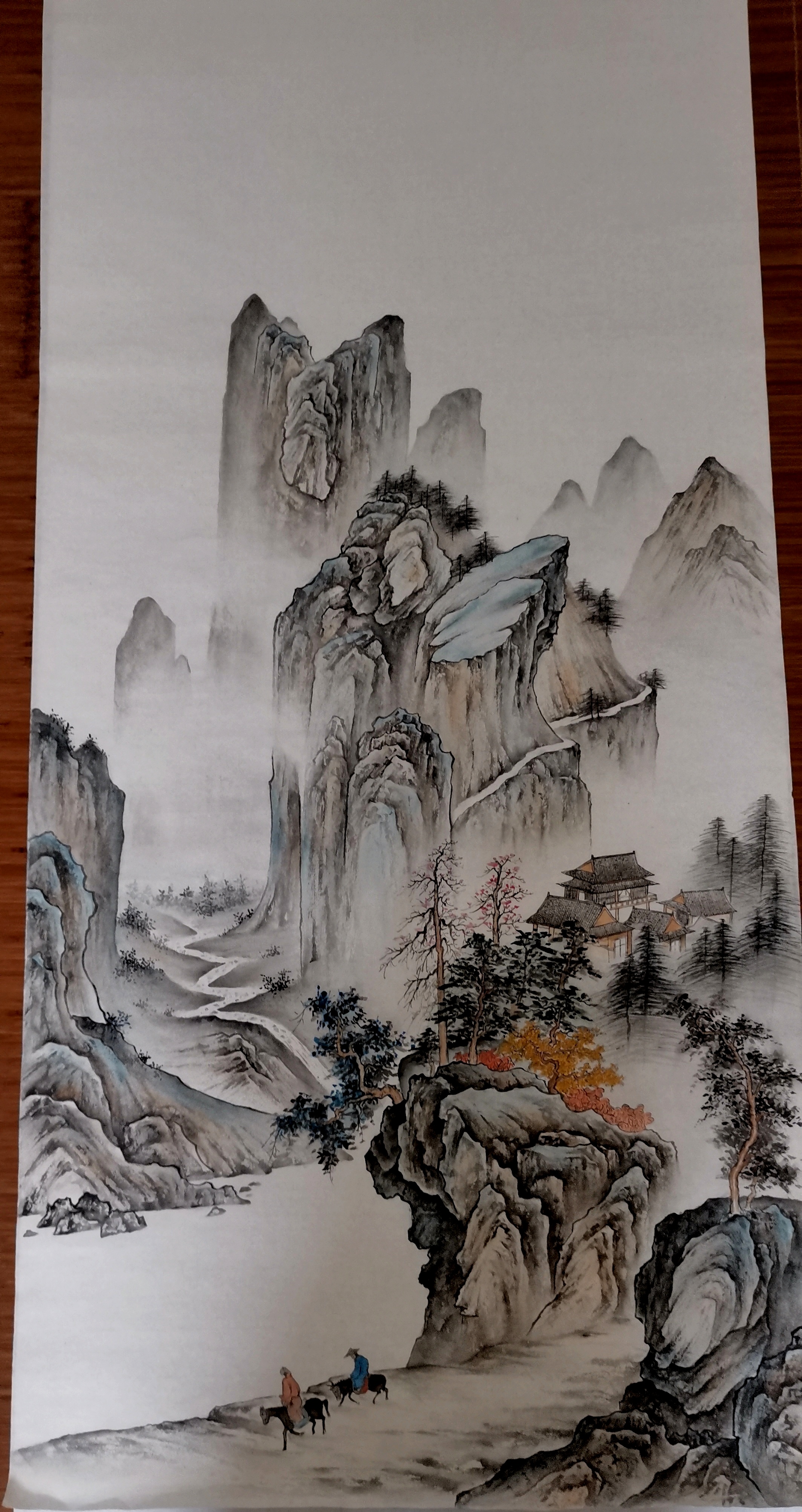 山川秀美画中游,古道西风瘦马行.