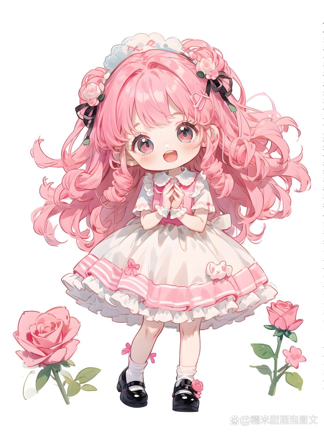 非常可爱的6小只花仙子,超cute的,可头像可背景#二次元美图