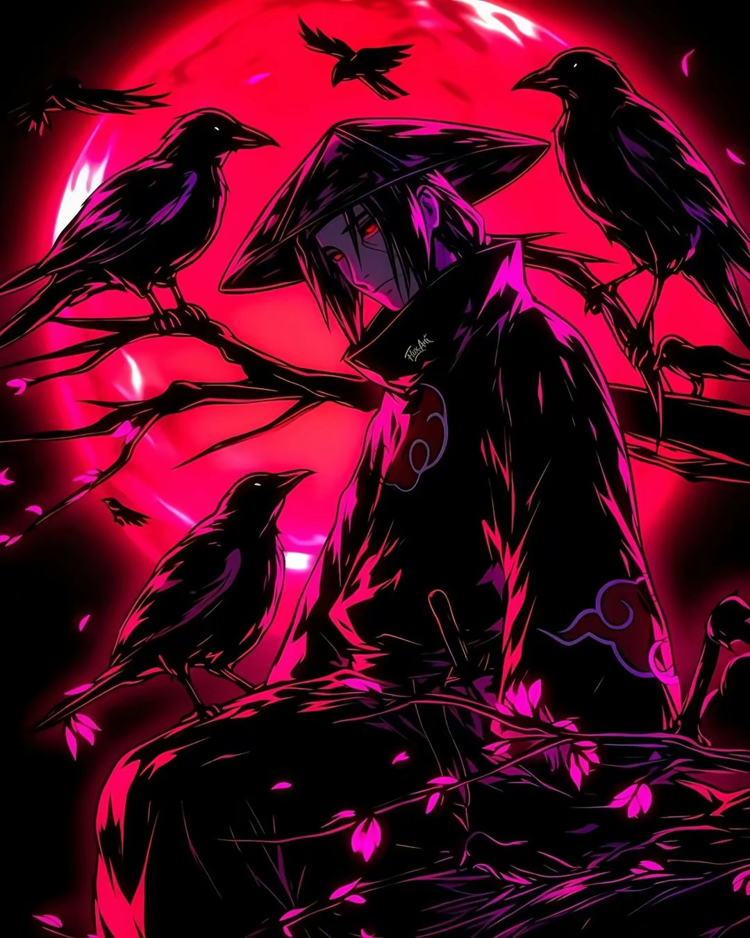 血月之下,宇智波鼬