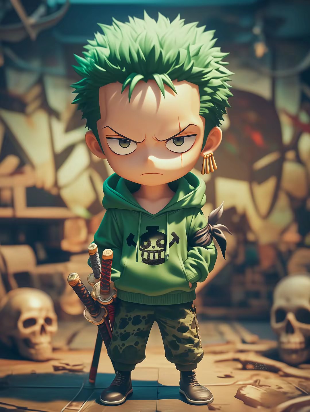 海贼王索隆q版头像壁纸