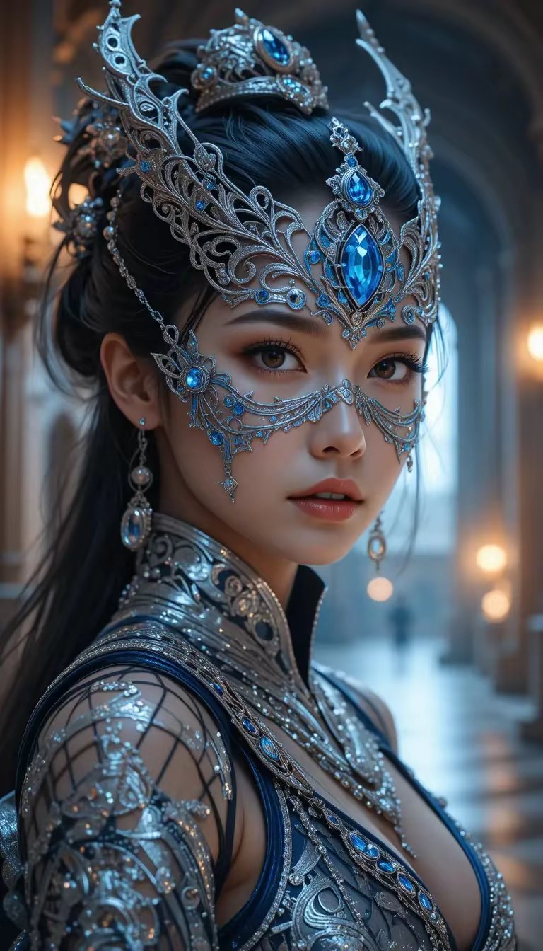 蒙面女孩头像壁纸