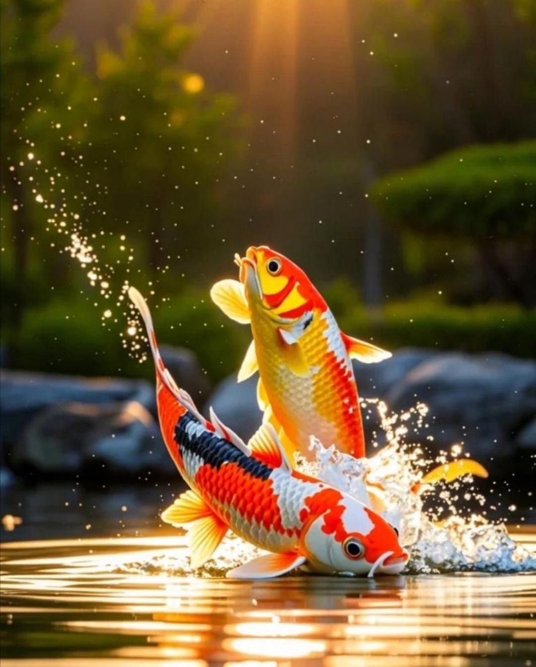 幅语无伦比的画面,想到这就是鲤鱼跳龙门的真实场景,能看到鲤鱼跃龙门