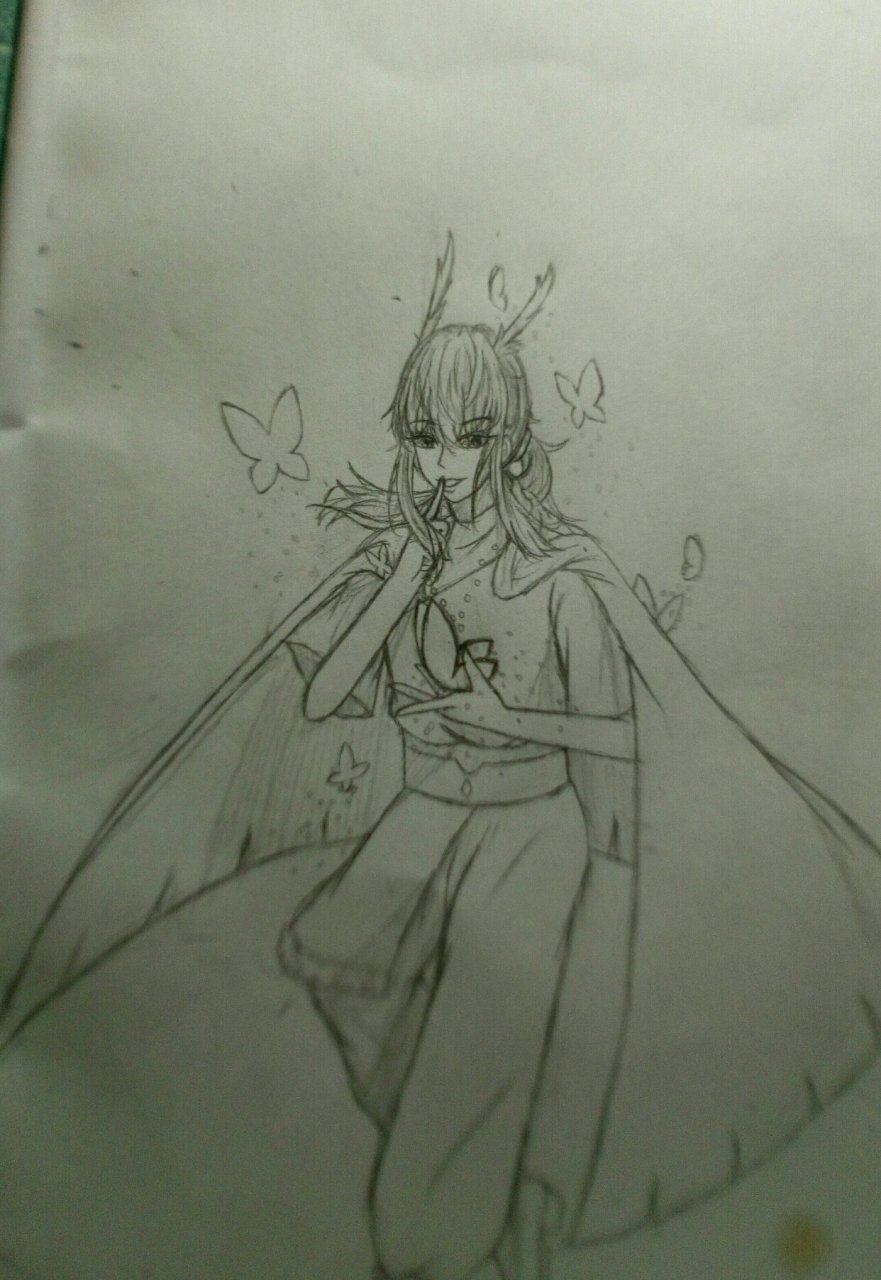 第一次画白鸟就废了 淦,杀了我吧[泪奔] 经过一个多小时的改进才勉强