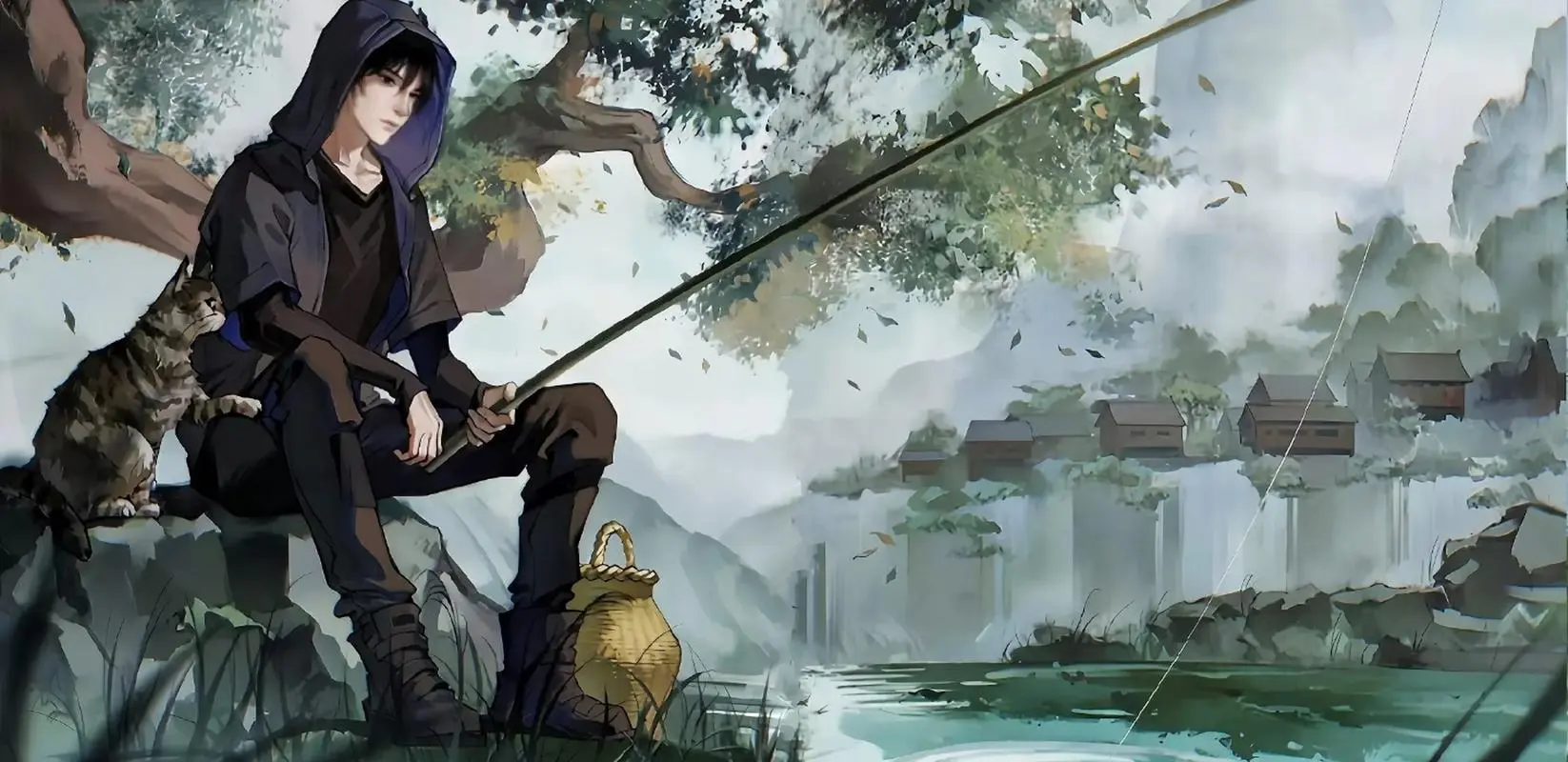 稀有 百岁老人垂钓图 #盗墓笔记# #张起灵# #雨村笔记# [滑稽]