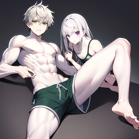 肌肉帅哥和萌妹的夏日限定相遇,心动不如行动!