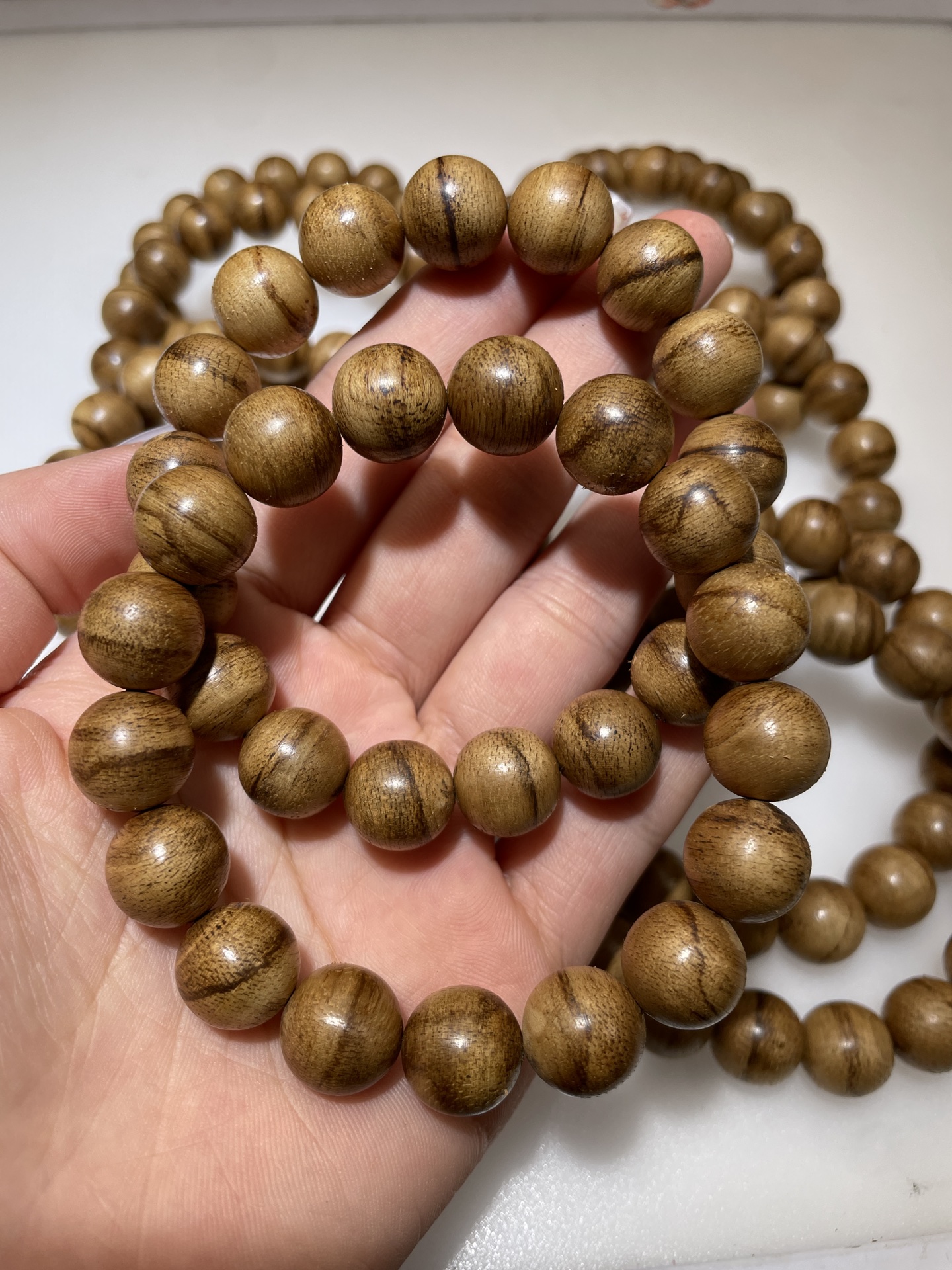 这串印尼沉香马拉ok沉香佛珠手链,真是惊艳到我了!