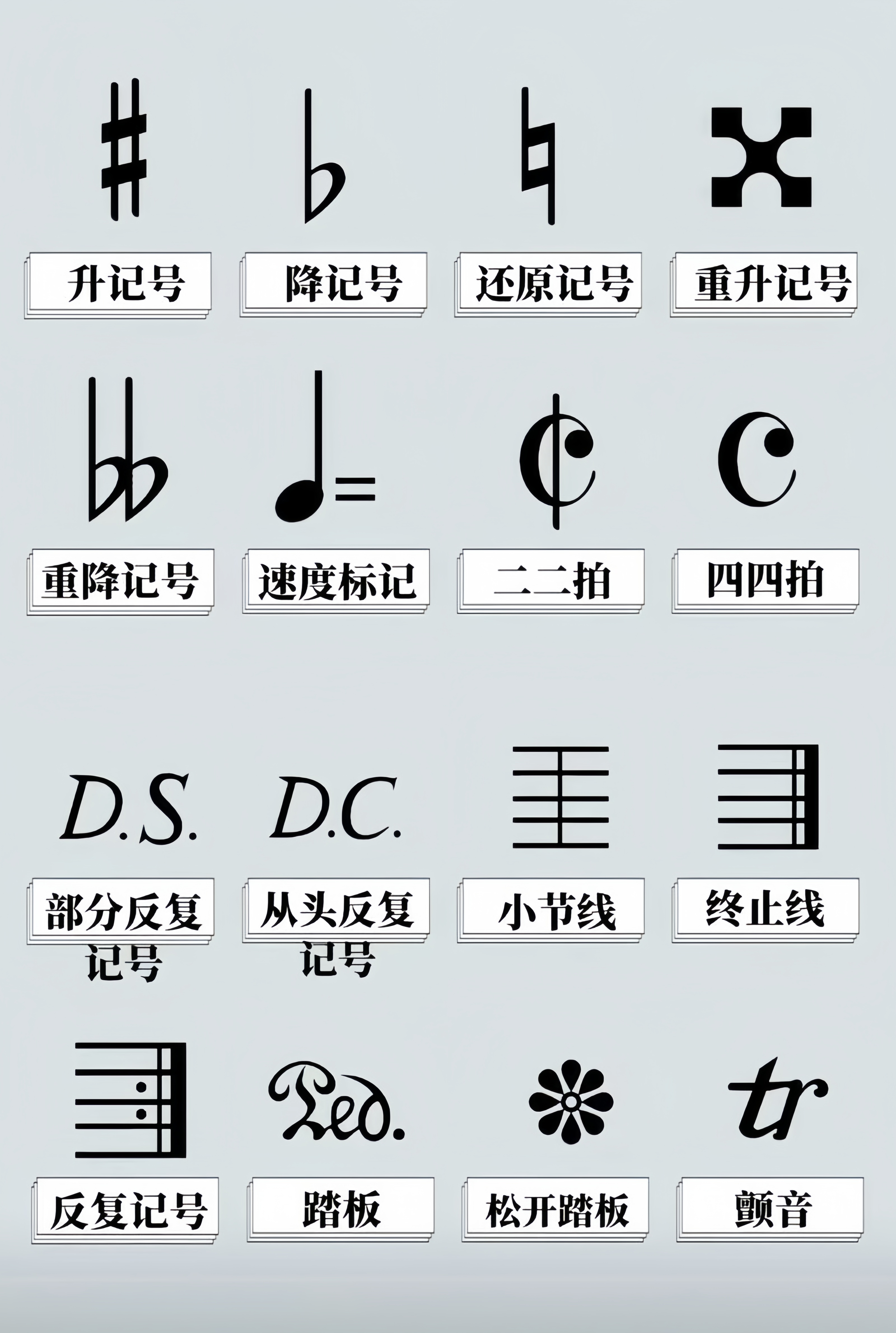 音乐节奏符号图解图片