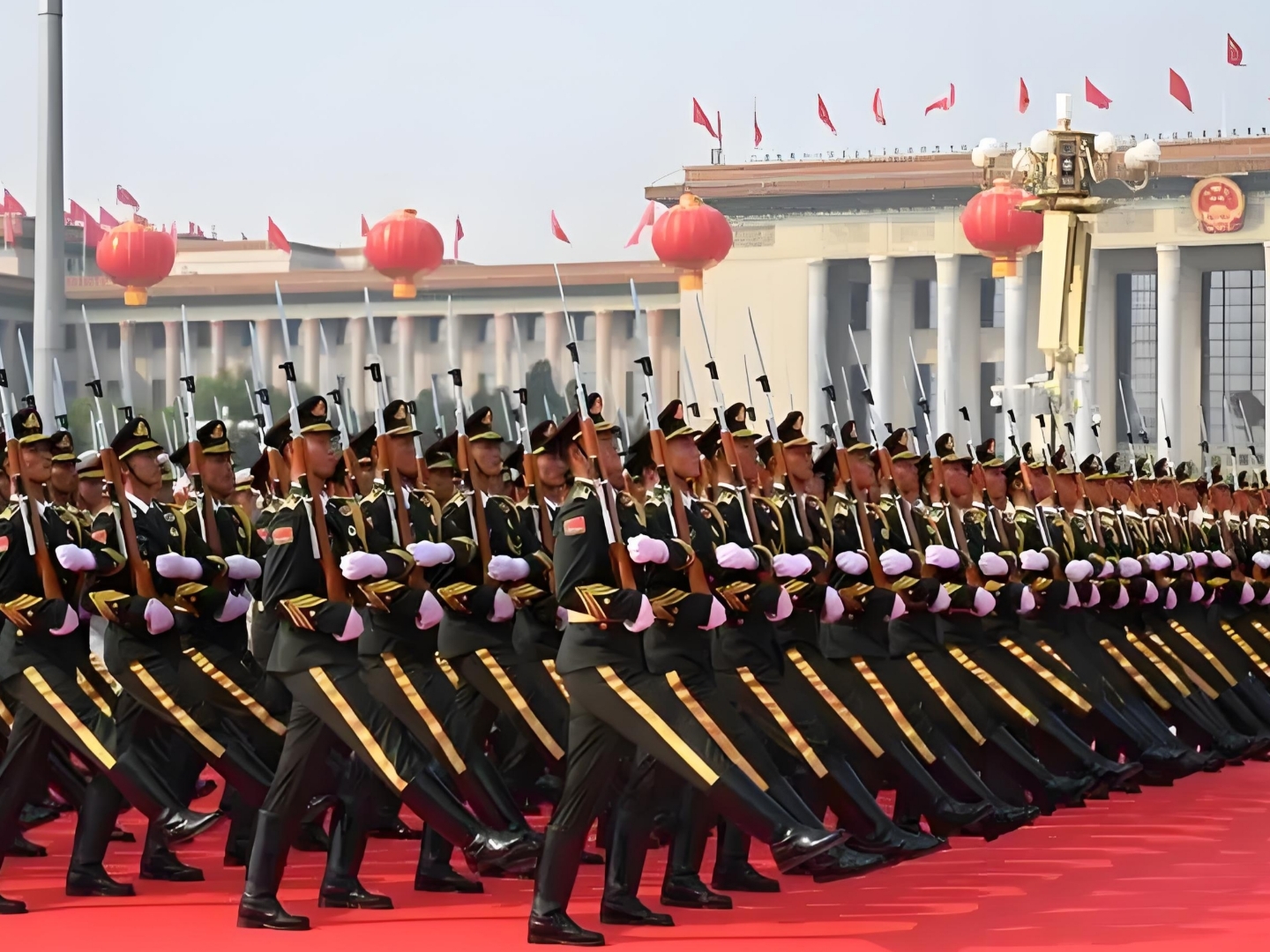 中国人民解放军阅兵仪式高清图片