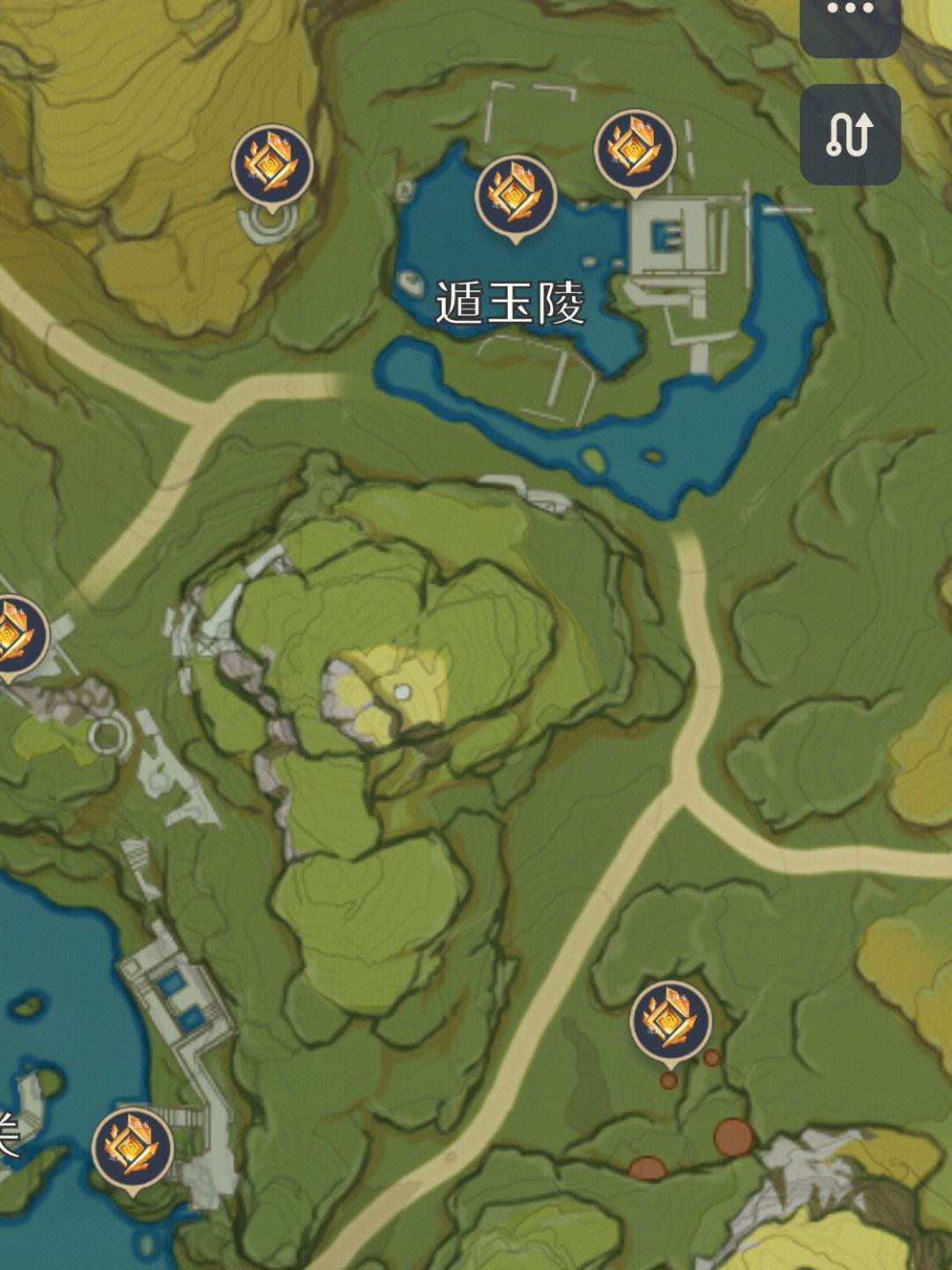 原神# 岩神瞳分布位置