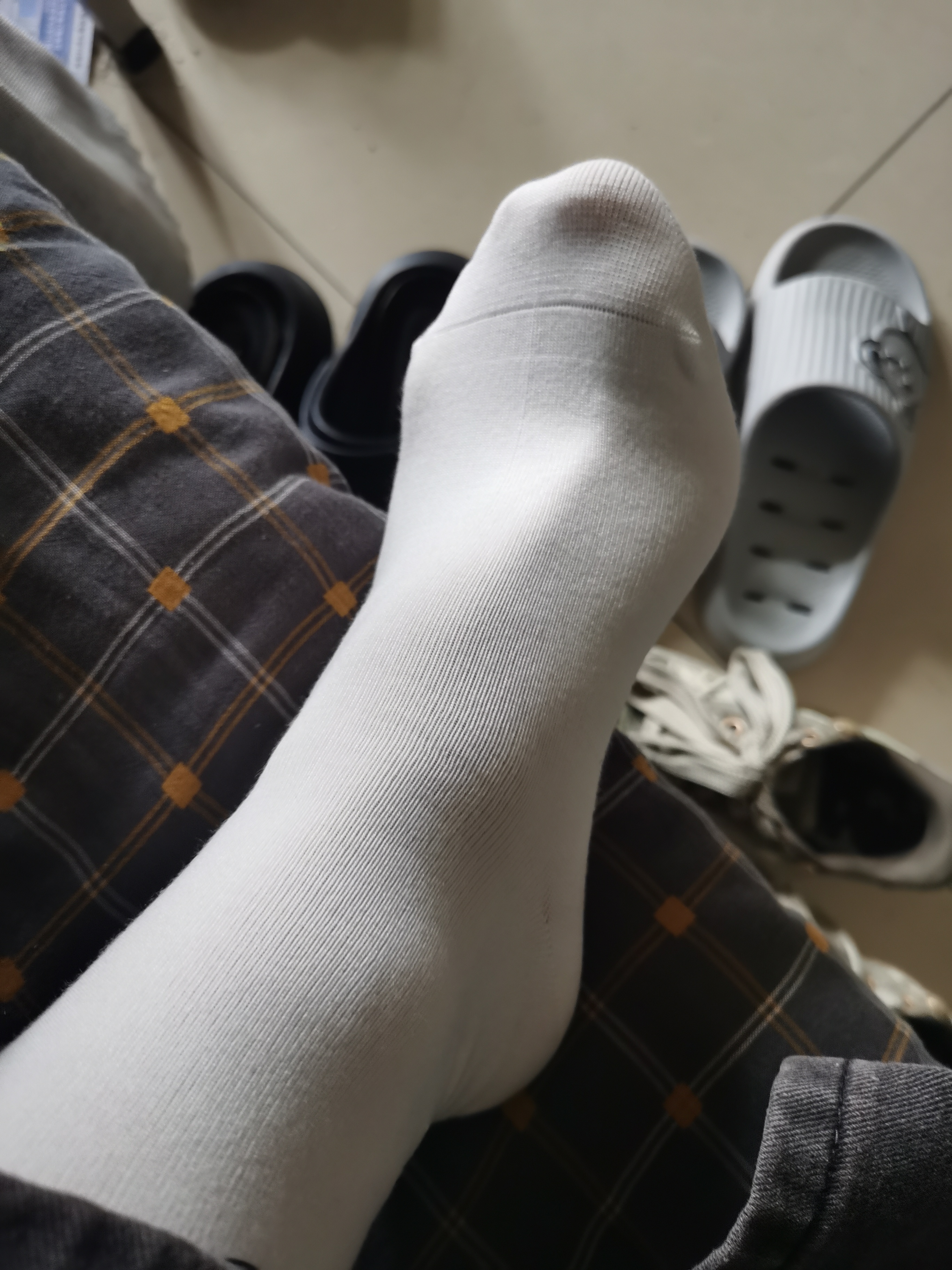 白袜# #白色袜子控# #臭袜子