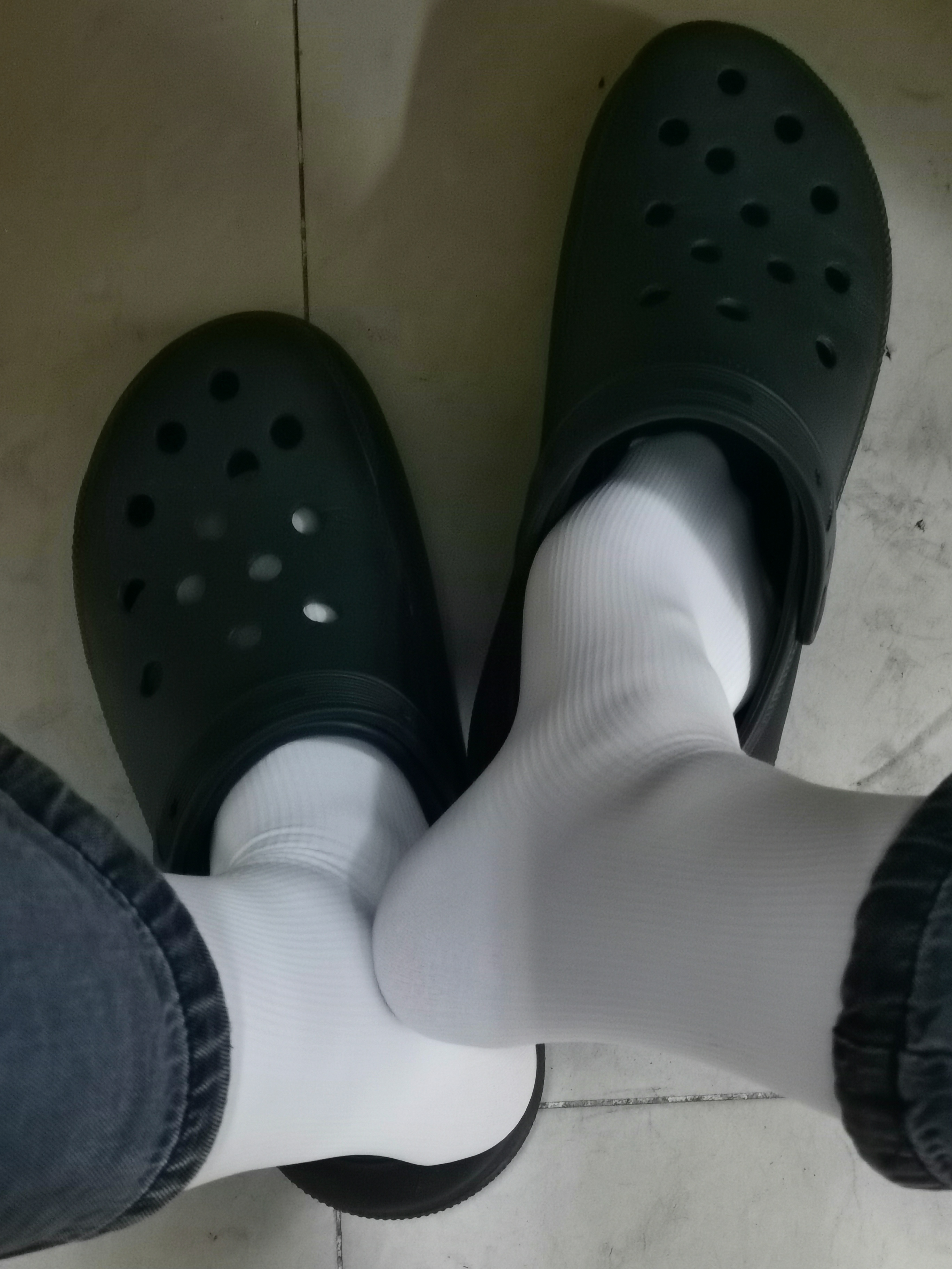 白袜# #白色袜子控# #臭袜子