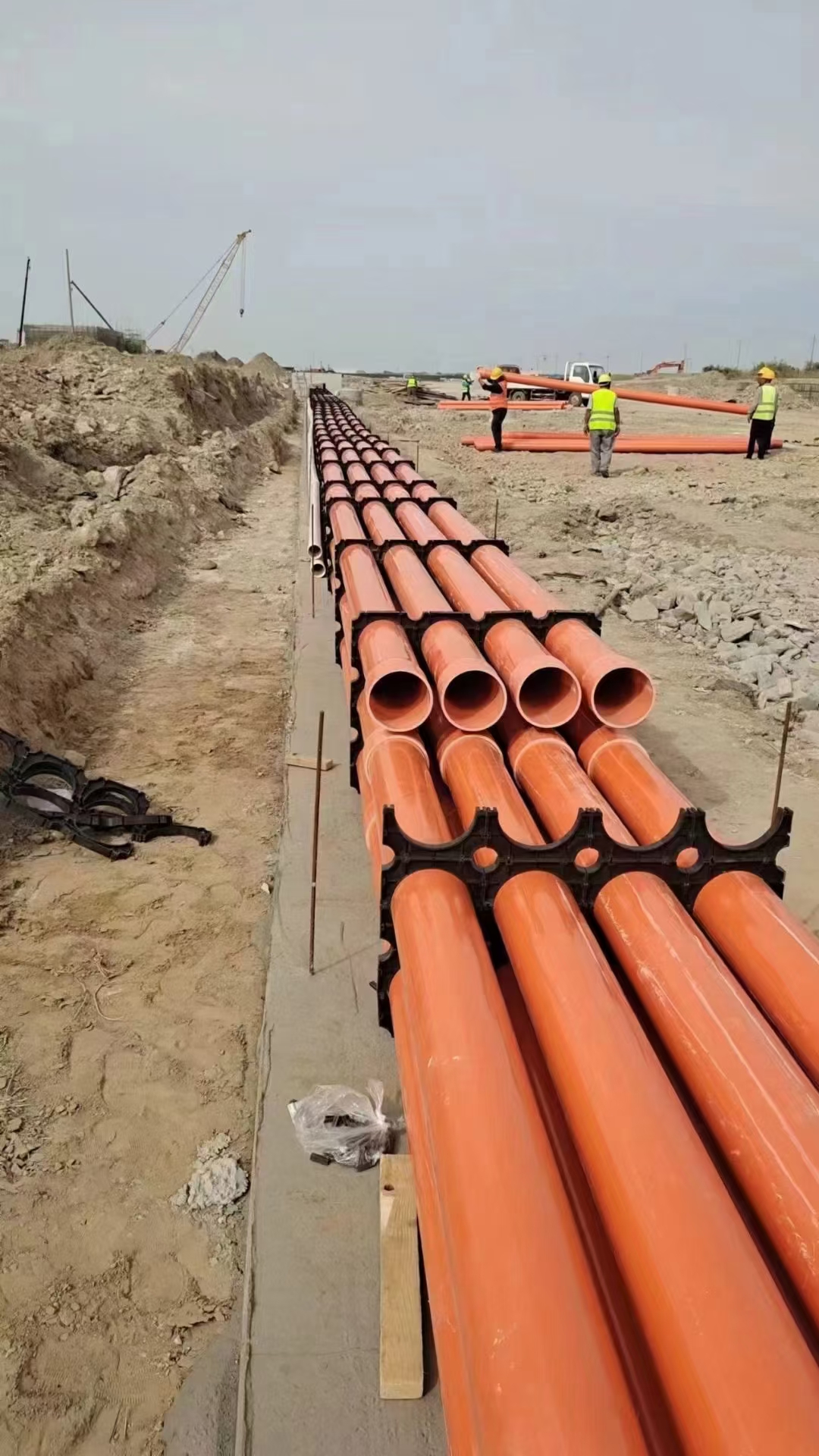 cpvc电力即pvc-c电力电缆套管,全称为"埋地式高压电力电缆用氯化聚氯