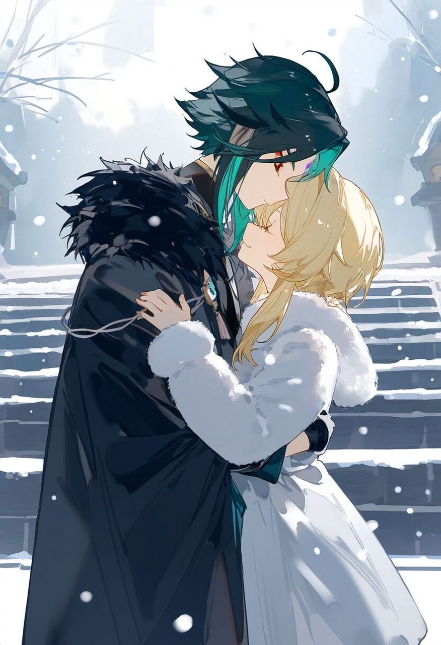 原神# 魈与荧妹