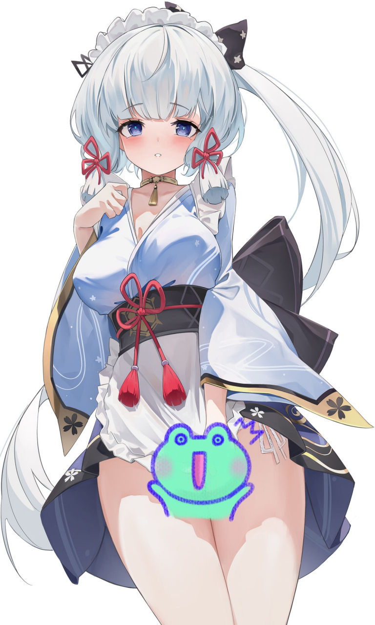 二次元# #原神# 女仆装,神里绫华