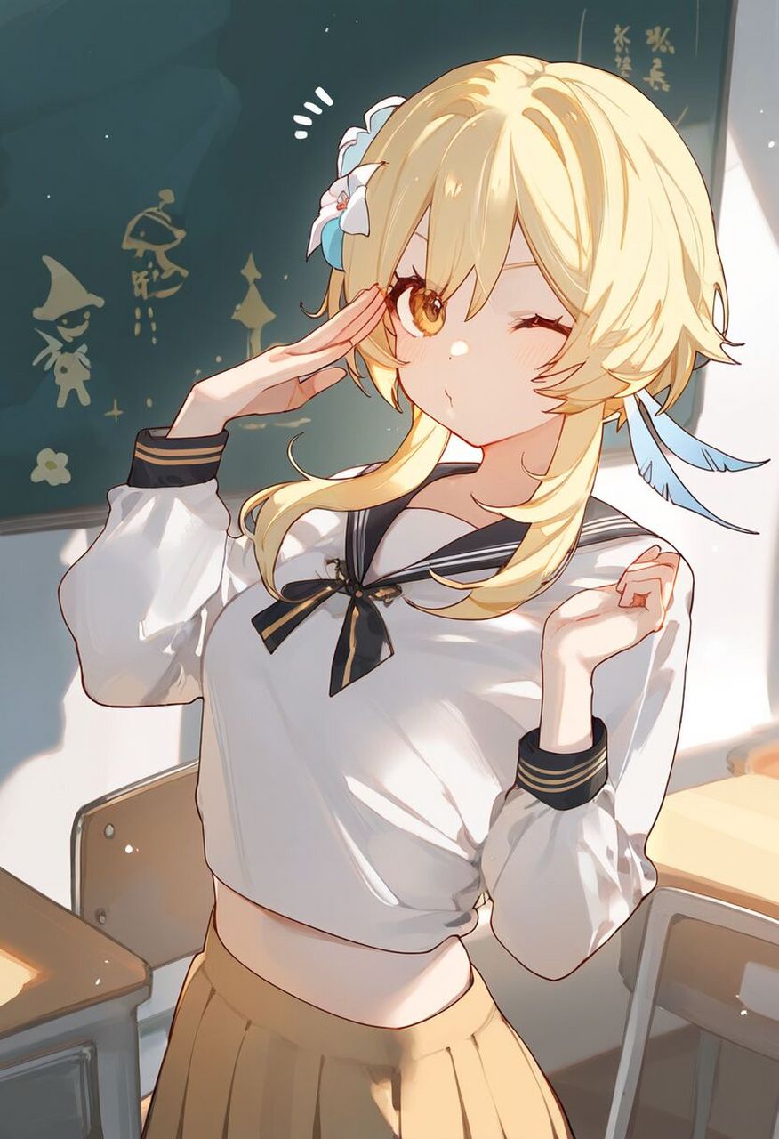 原神# 荧:哦哈呦,学长