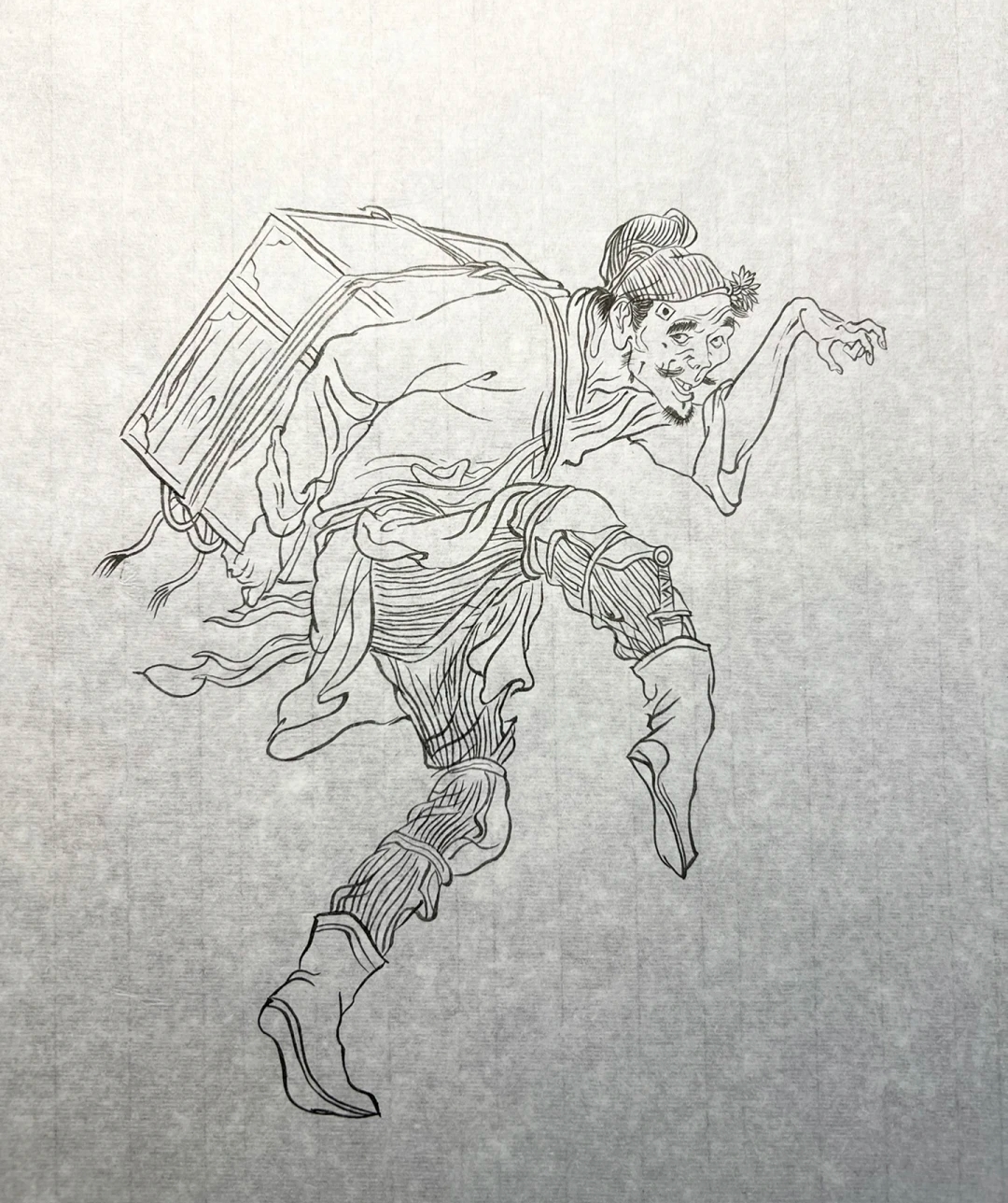 时迁简笔画水浒传人物图片简笔画时迁黑白中国故事素描图片水浒传人物