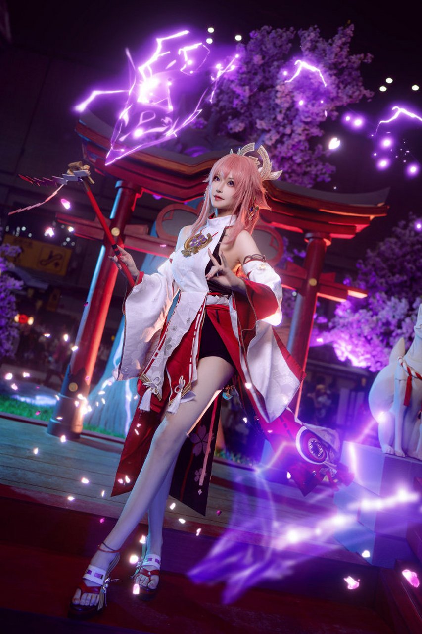 魔王大人真美#美女cos# #八重神子