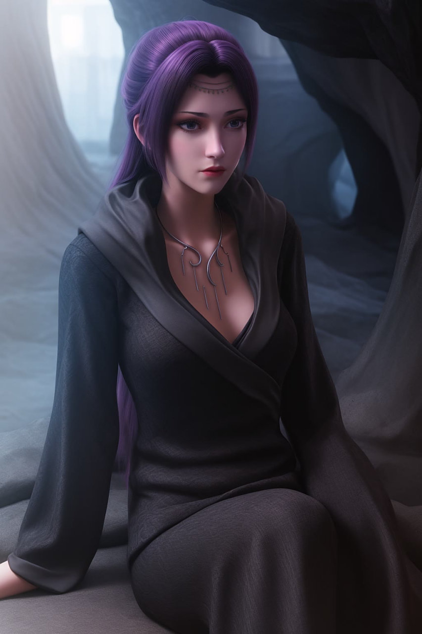 黑袍云韵美美哒#al绘画# #斗破苍穹云韵# #斗破苍穹年番