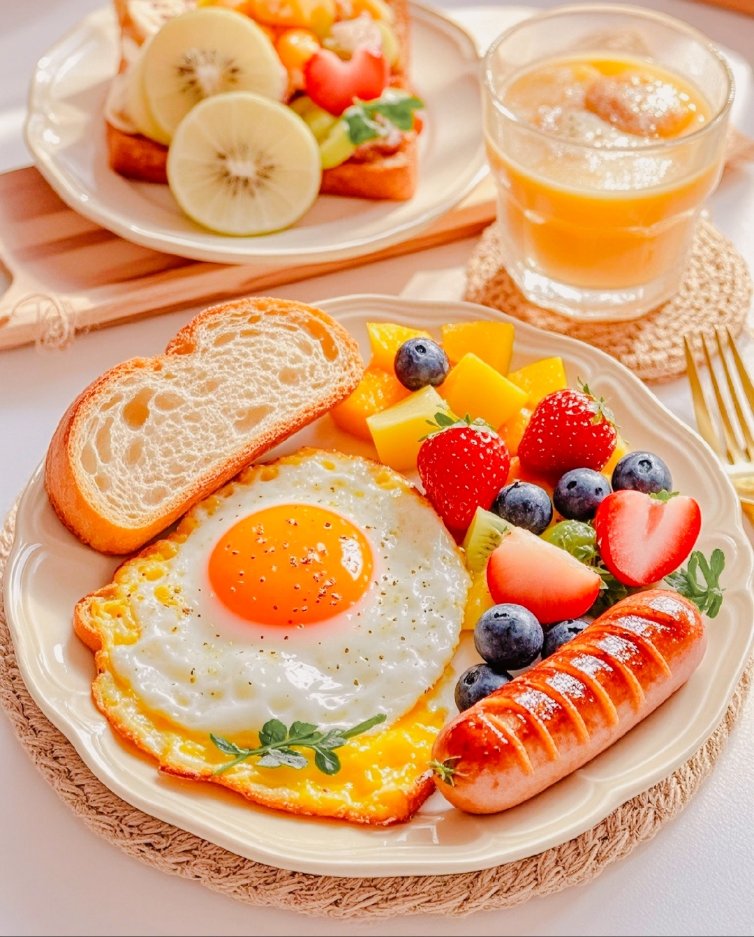 治愈系的早餐拼,高颜值早餐[得了您勒] #这样很有高级感# #生活需要