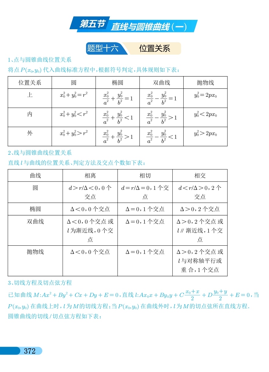 质感创作人   2025年新高考高中数学题型全归纳之直线与圆锥曲线